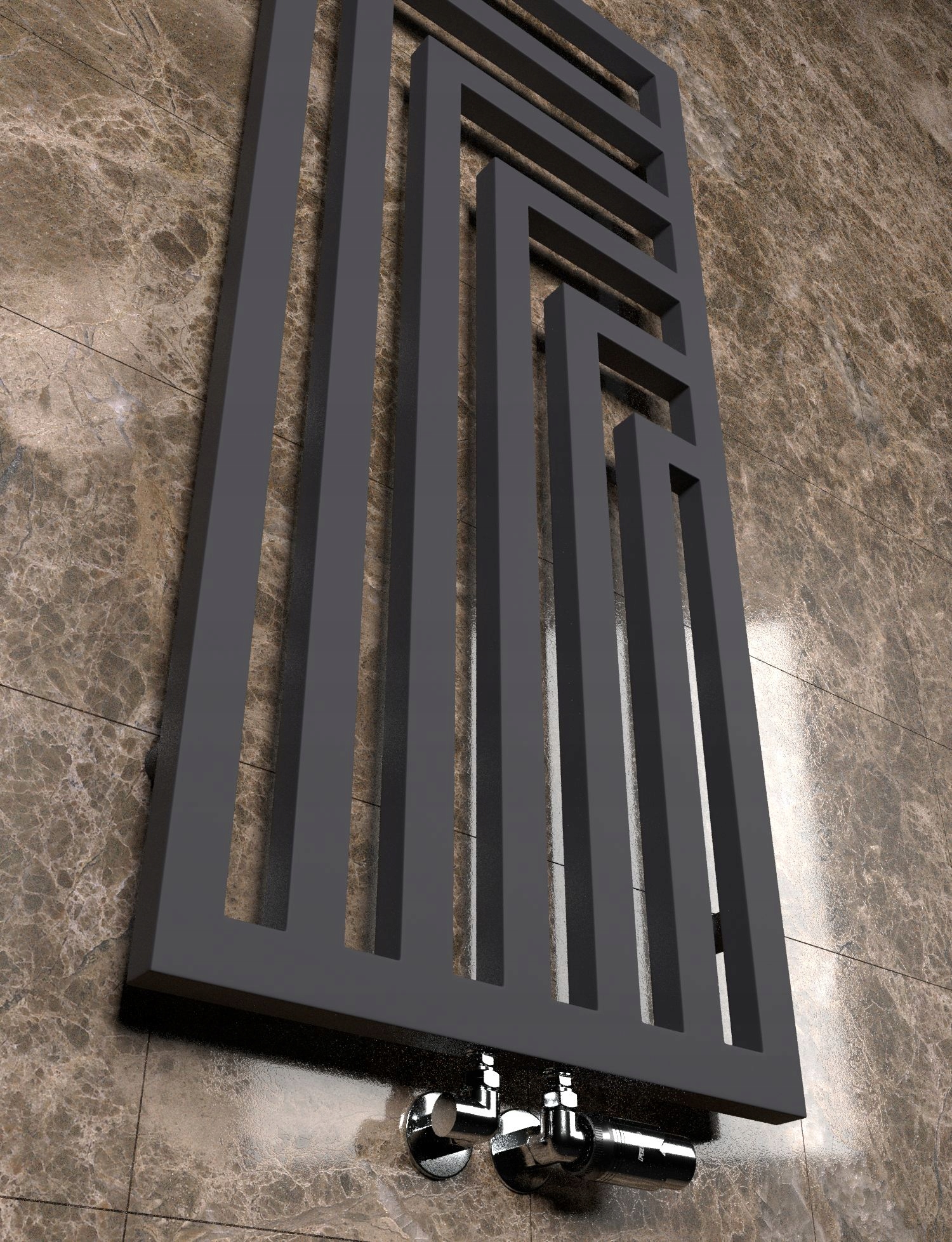 Grzejnik dekoracyjny LAOS-MIDDLE 800x520 GRAFIT