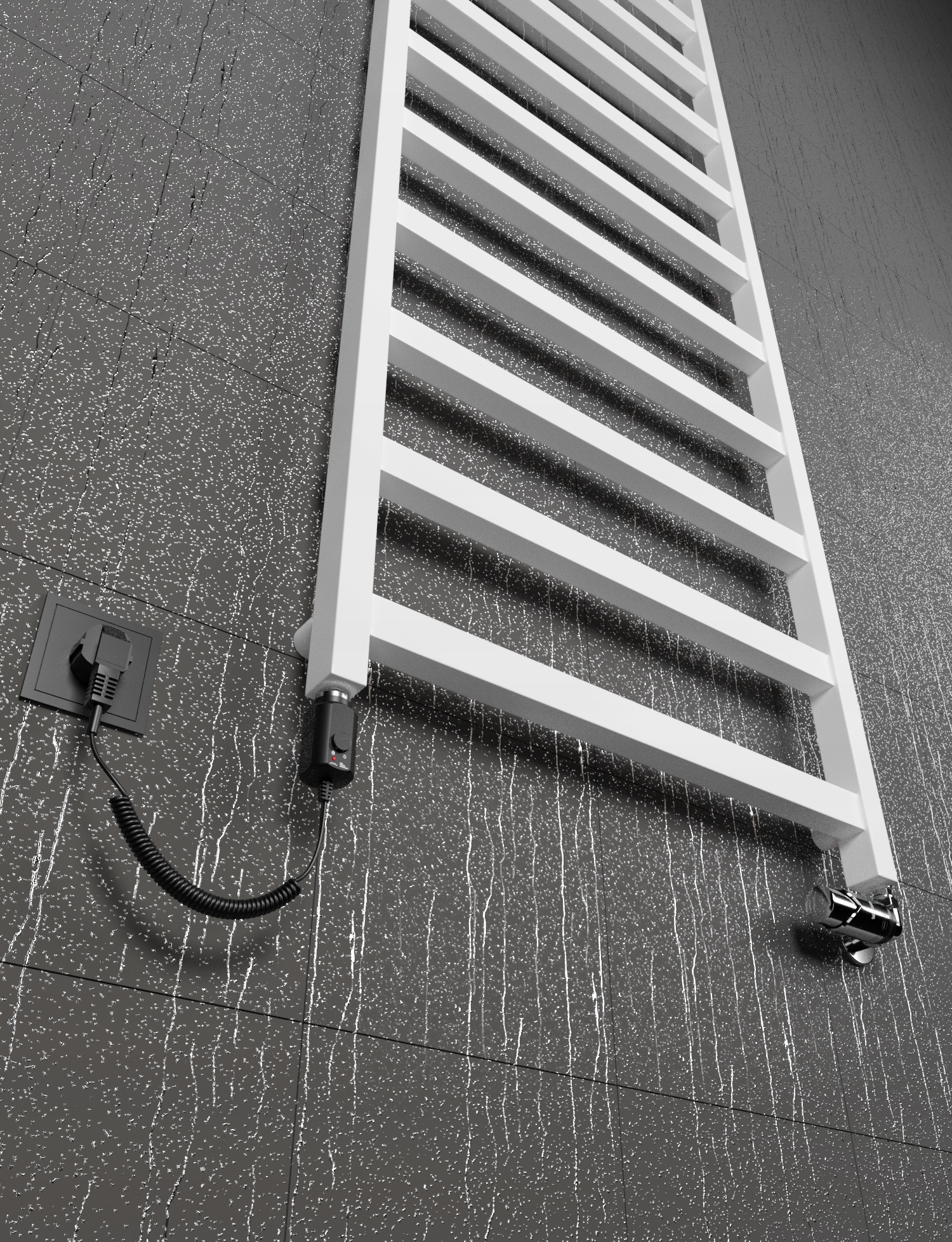 Grzejnik elektryczny BOX 1650x500 BIAŁY MAT