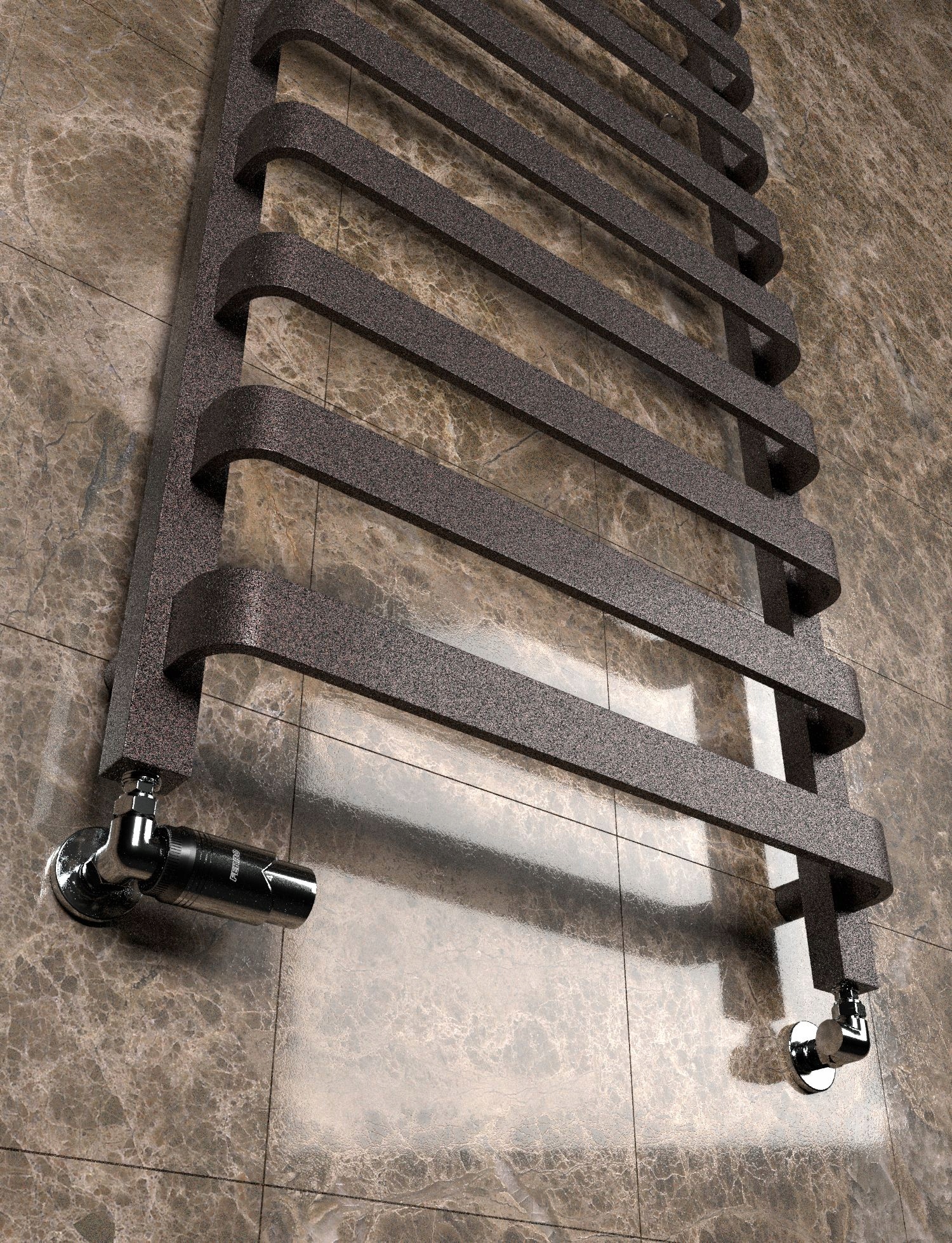 GRZEJNIK ŁAZIENKOWY PANDORA 70/50 BORDO