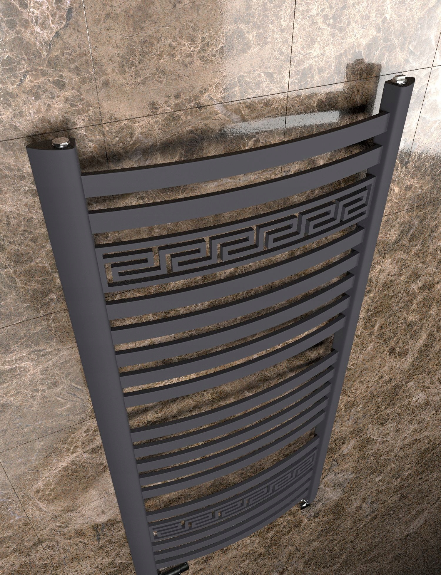 GRZEJNIK ŁAZIENKOWY EMITER 950x570 GRAFITOWY