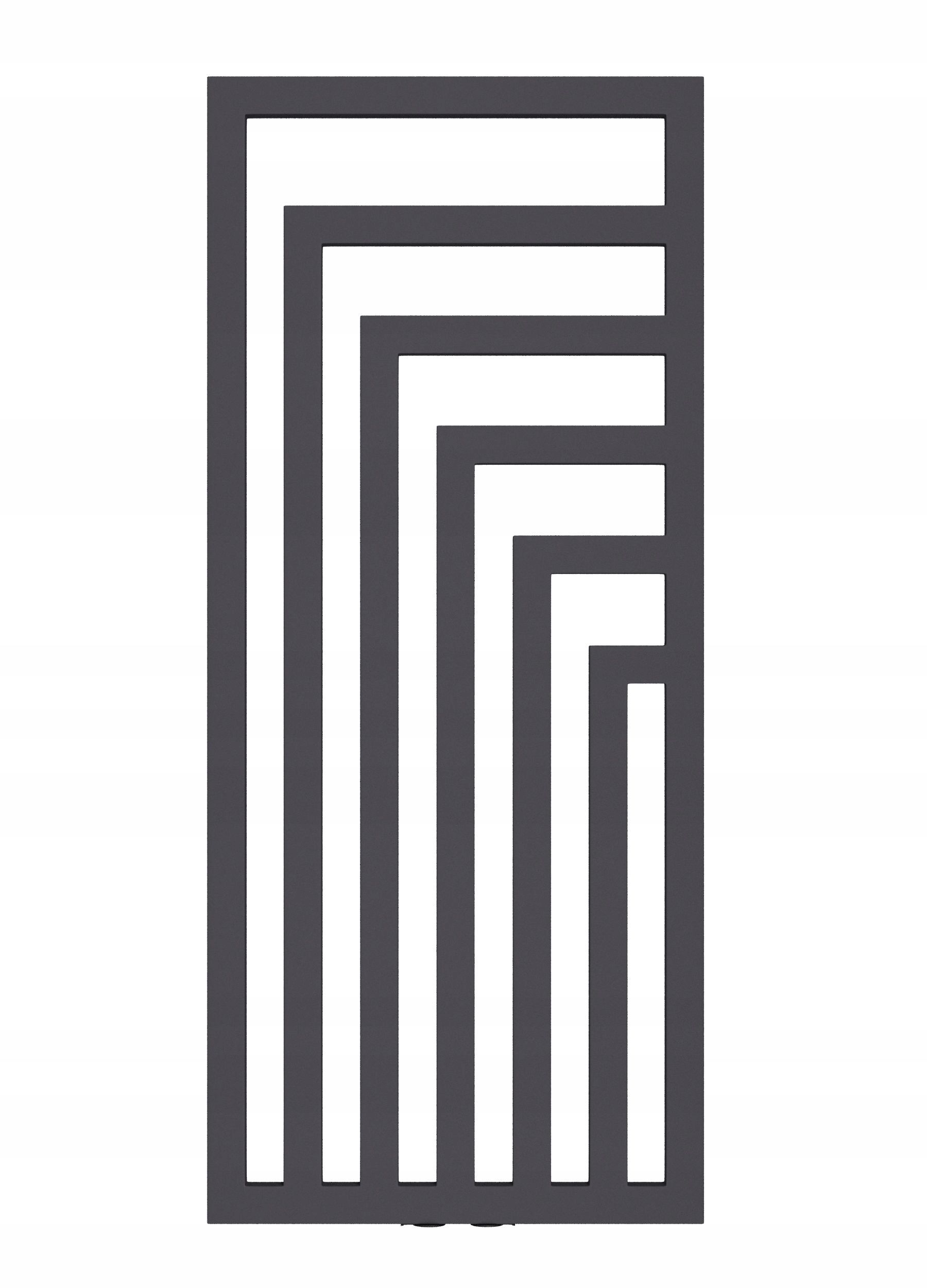 Grzejnik dekoracyjny LAOS-MIDDLE 800x520 GRAFIT