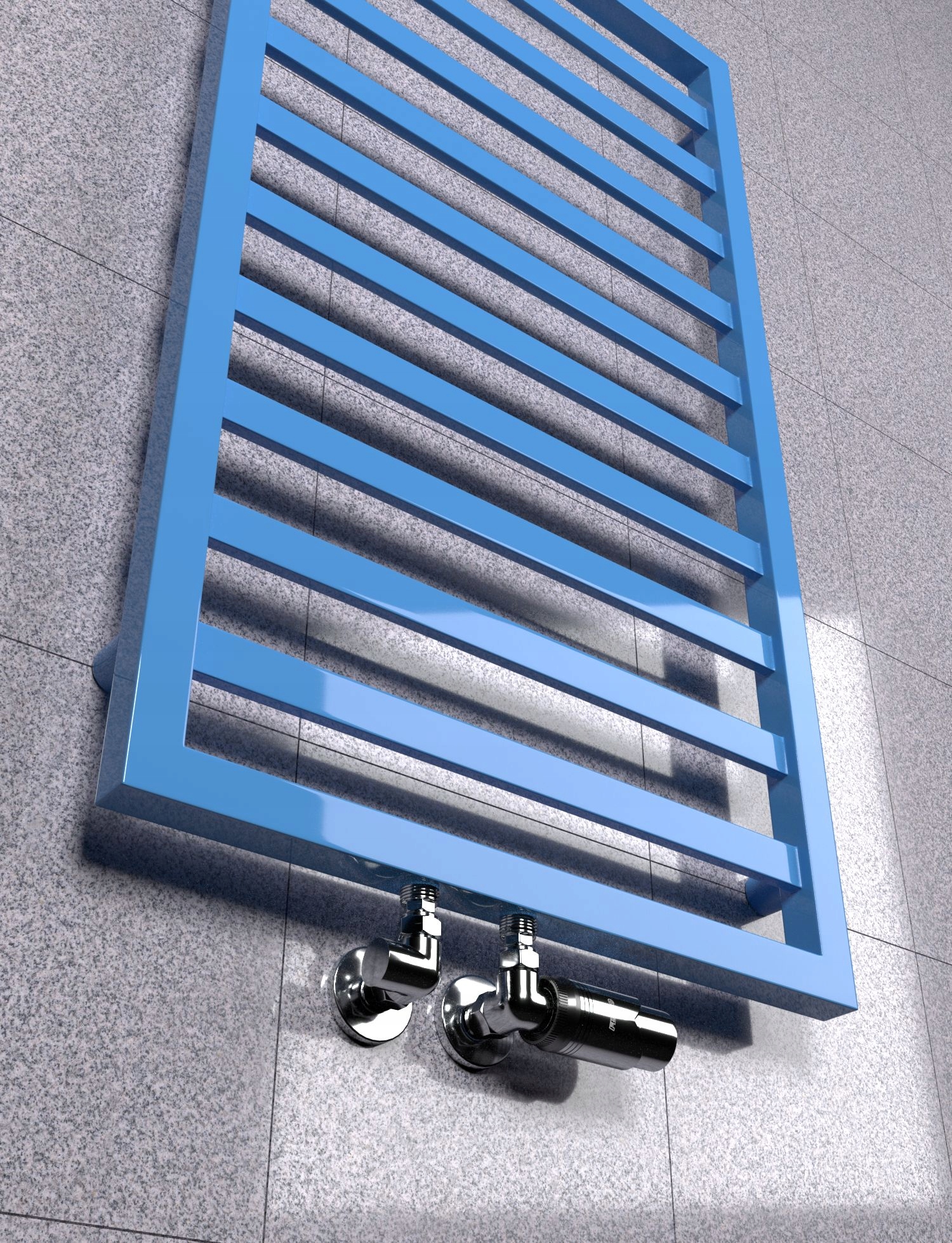 Grzejnik Dekoracyjny MODERN 720x530 NIEBIESKI