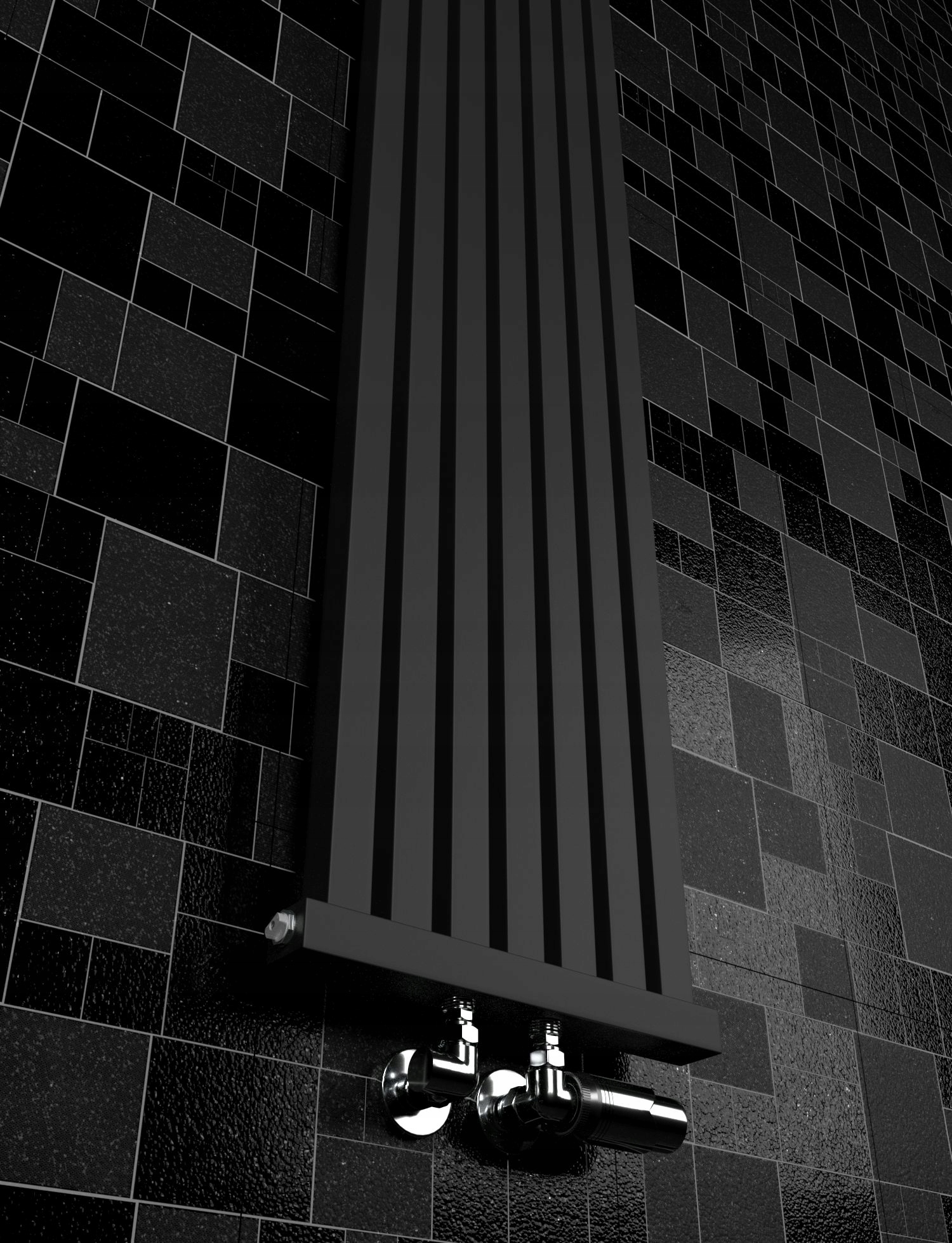 Grzejnik dekoracyjny RADIATOR 120x32 CZARNY MAT