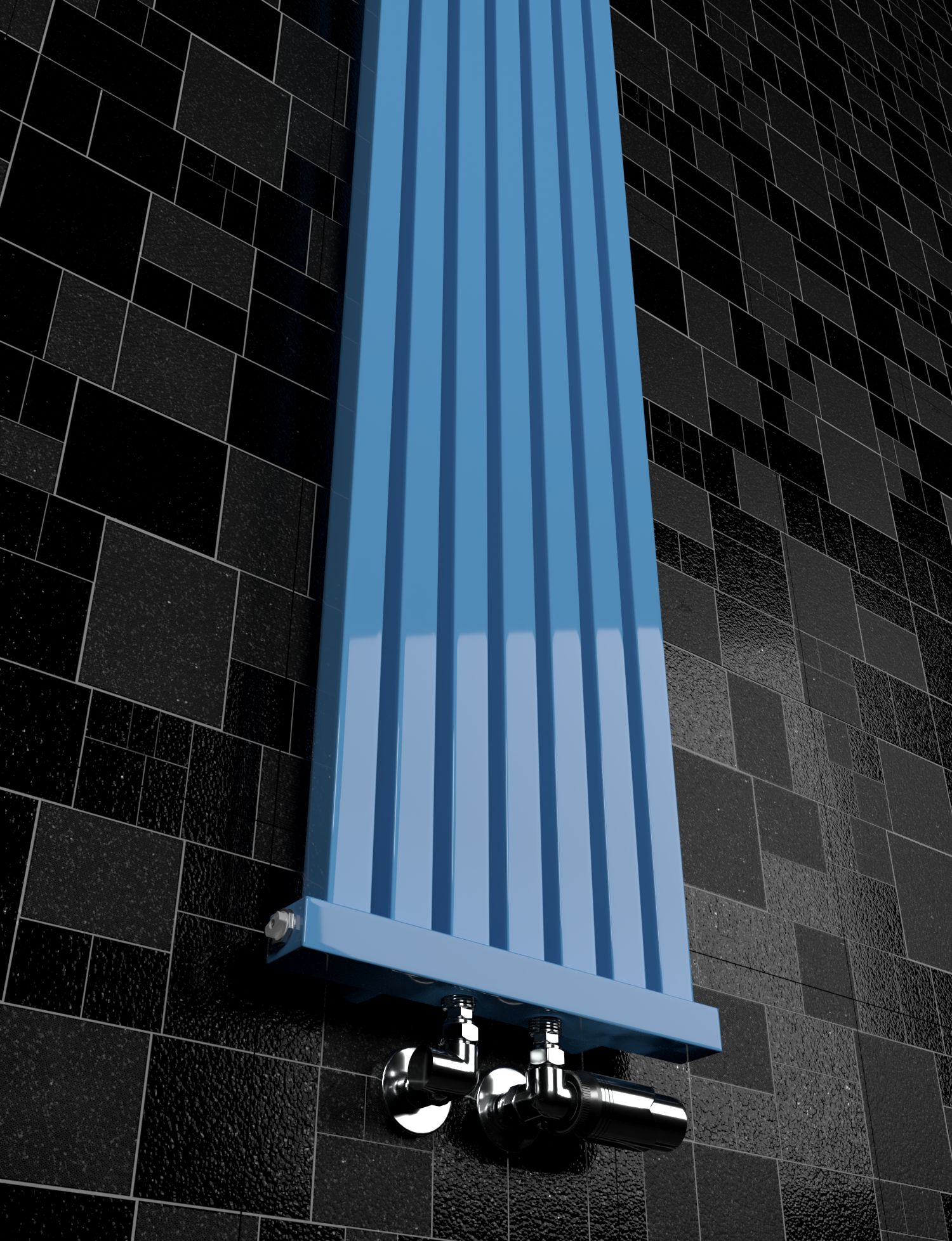 Grzejnik dekoracyjny RADIATOR 120x32 NIEBIESKI