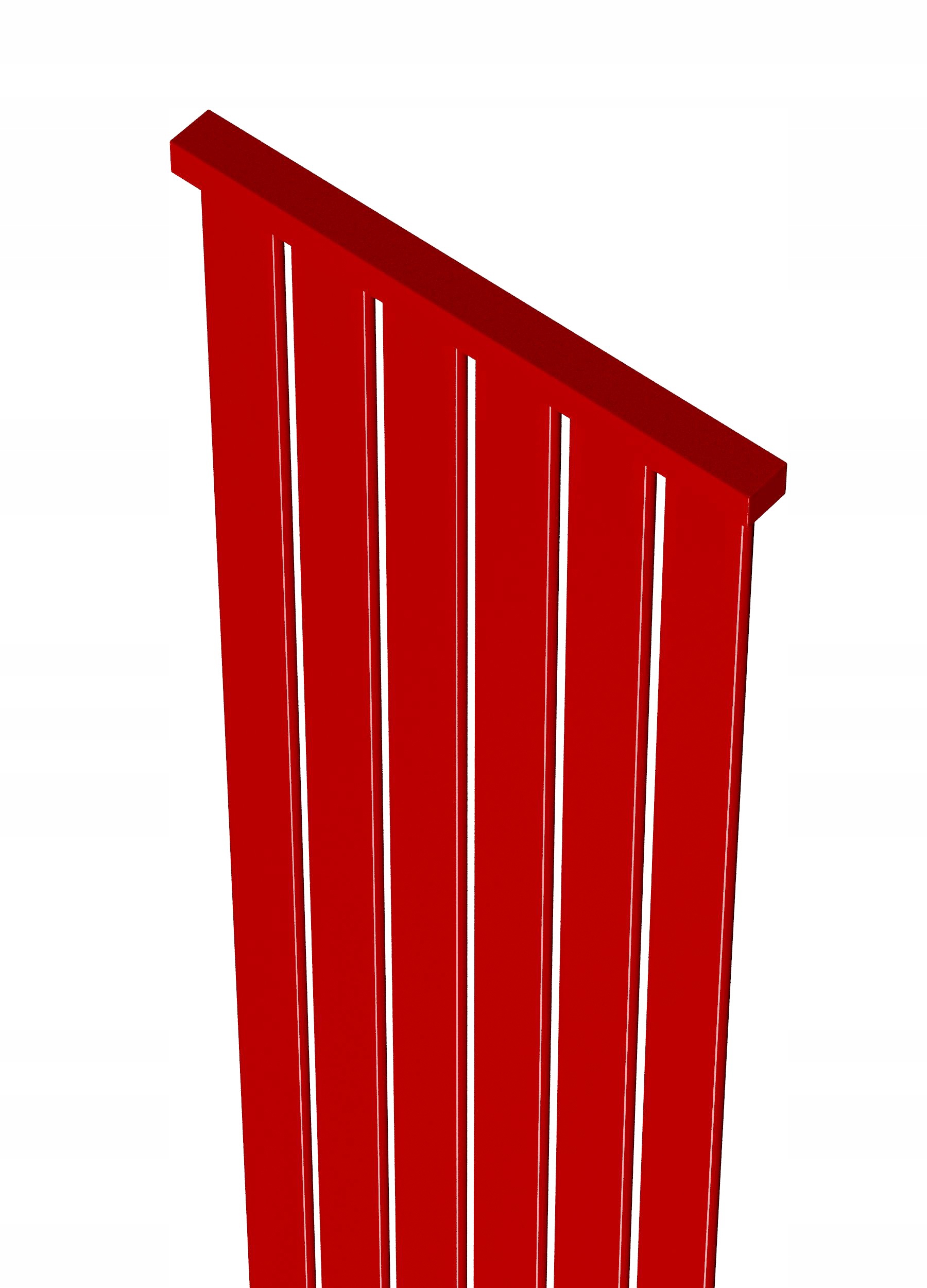 Grzejnik dekoracyjny LOTUS 100x61 CZERWONY