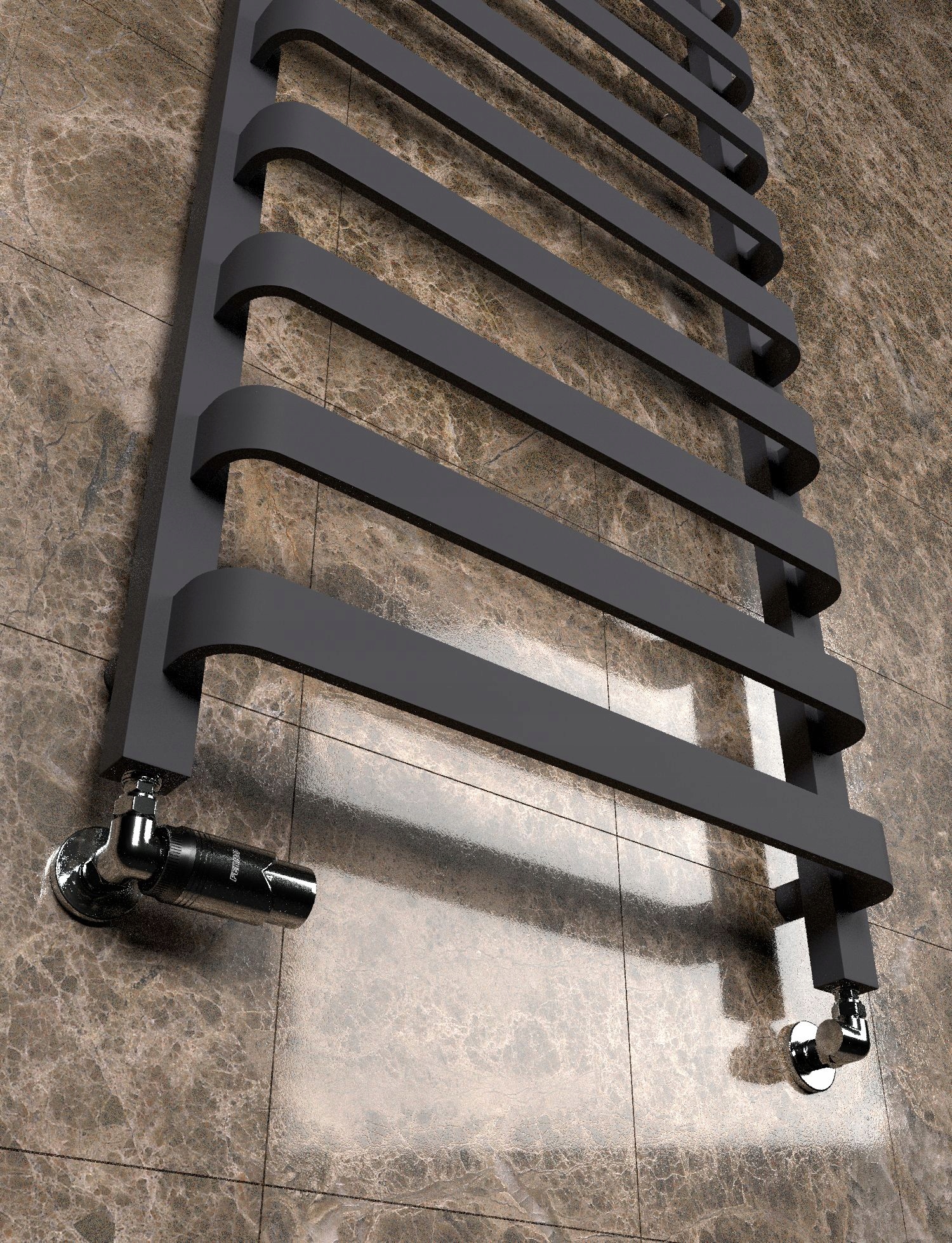 GRZEJNIK ŁAZIENKOWY PANDORA 70/50 GRAFIT