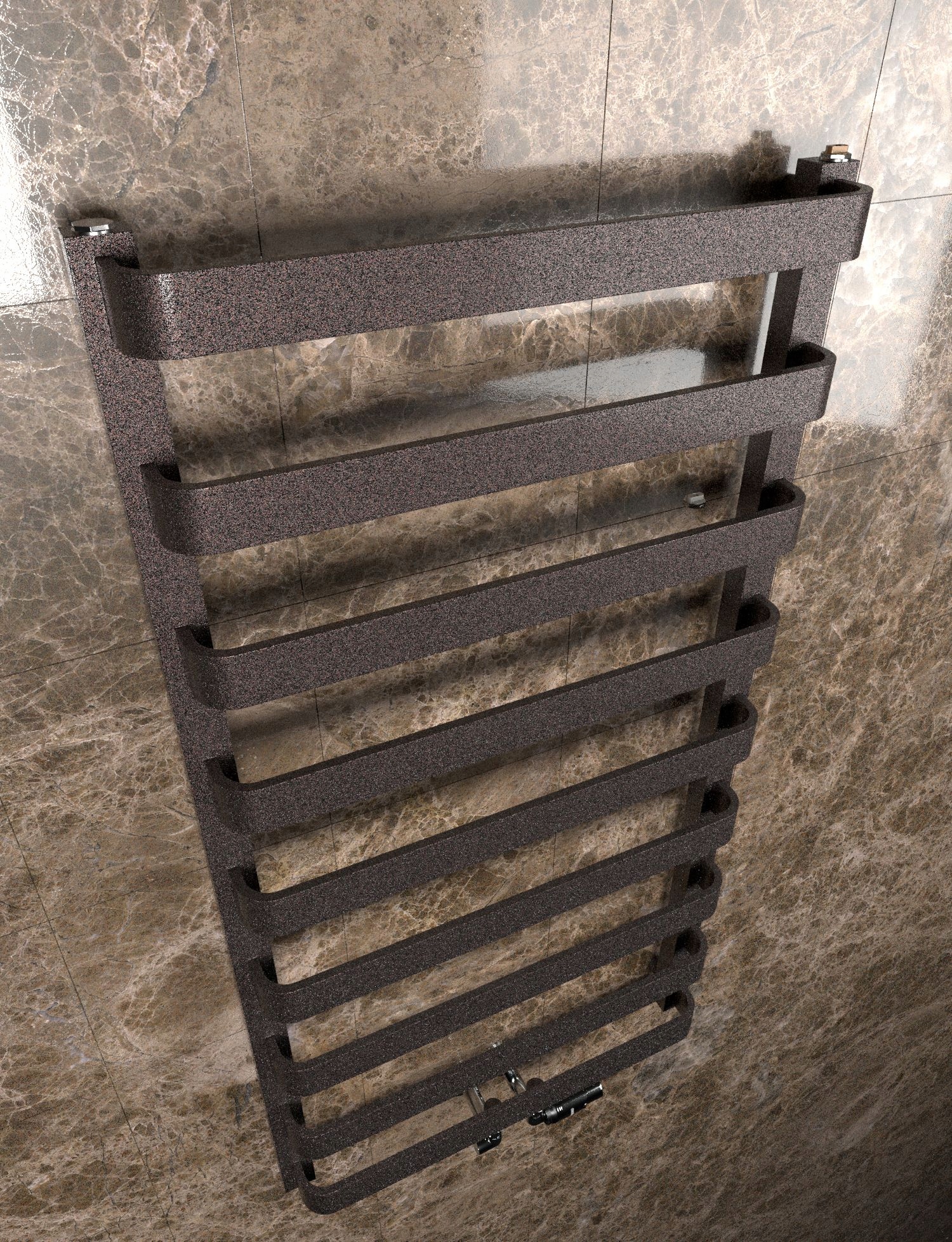 GRZEJNIK ŁAZIENKOWY PANDORA-MID 70/50 BORDO