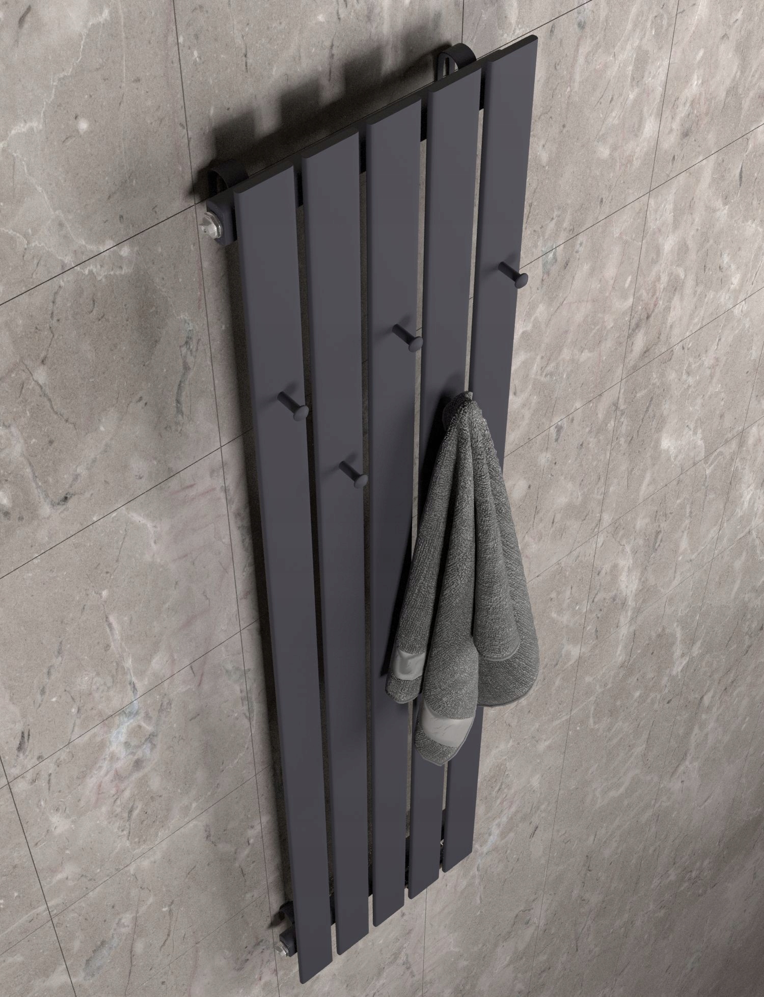 GRZEJNIK DEKORACYJNY BELLOHOOK 180x30 GRAFIT