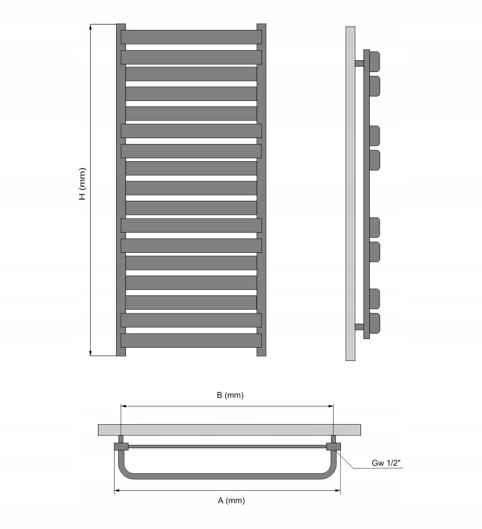 Grzejnik PANDORA SPECIAL 1150x540 CZERWONY
