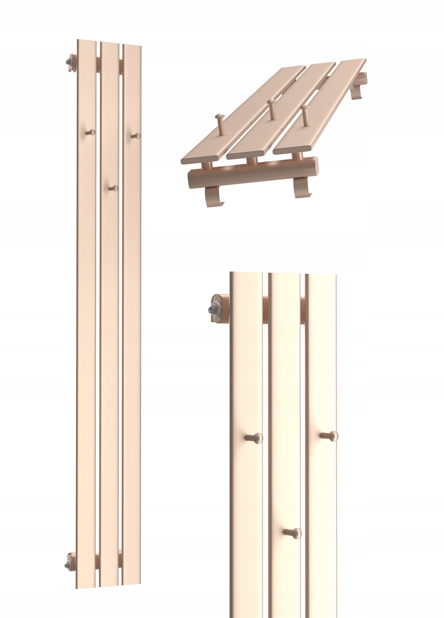 GRZEJNIK DEKORACYJNY BELLOHOOK 180x22 ZŁOTY RÓŻ