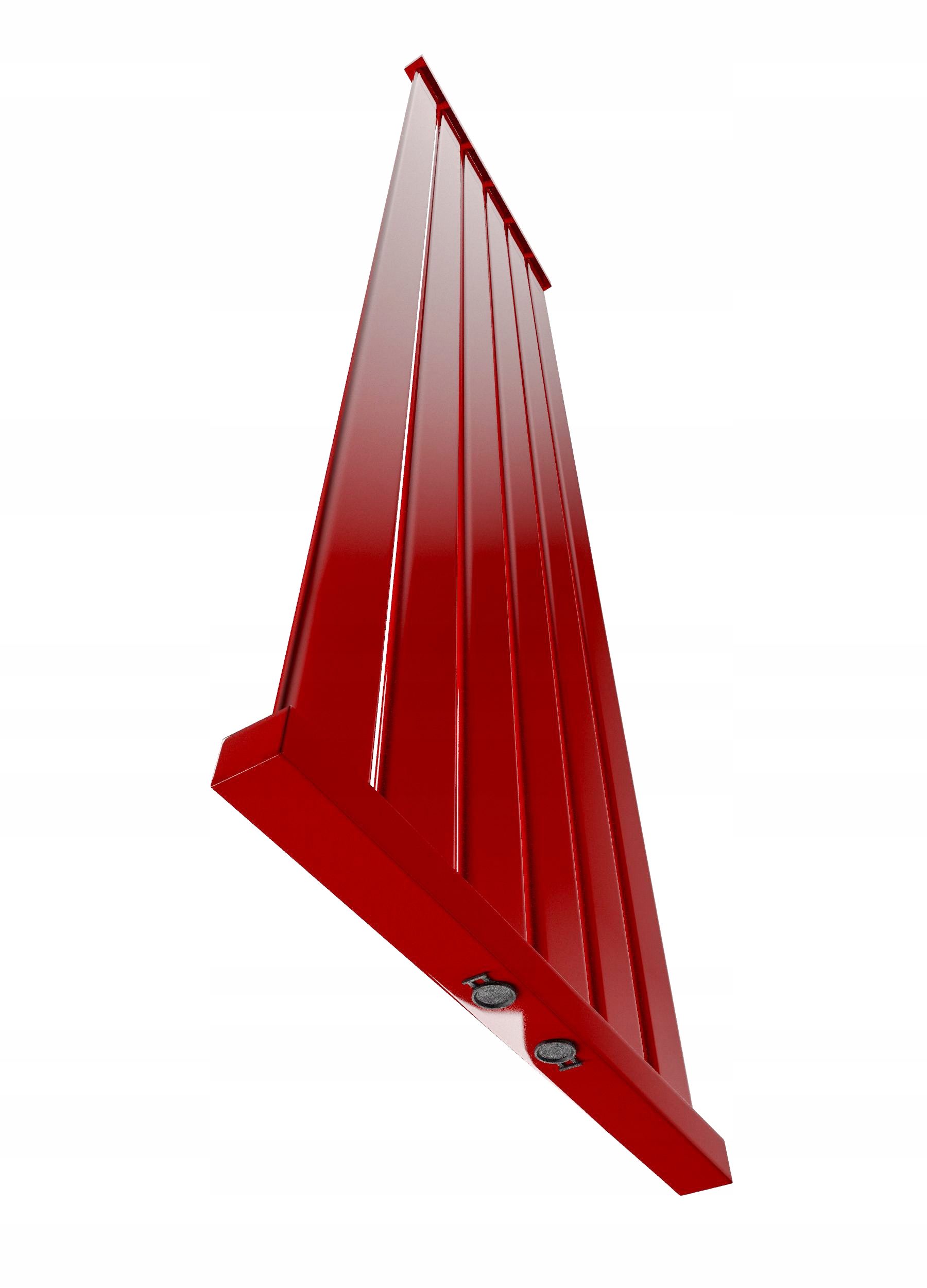 Grzejnik dekoracyjny LOTUS 140x30 CZERWONY