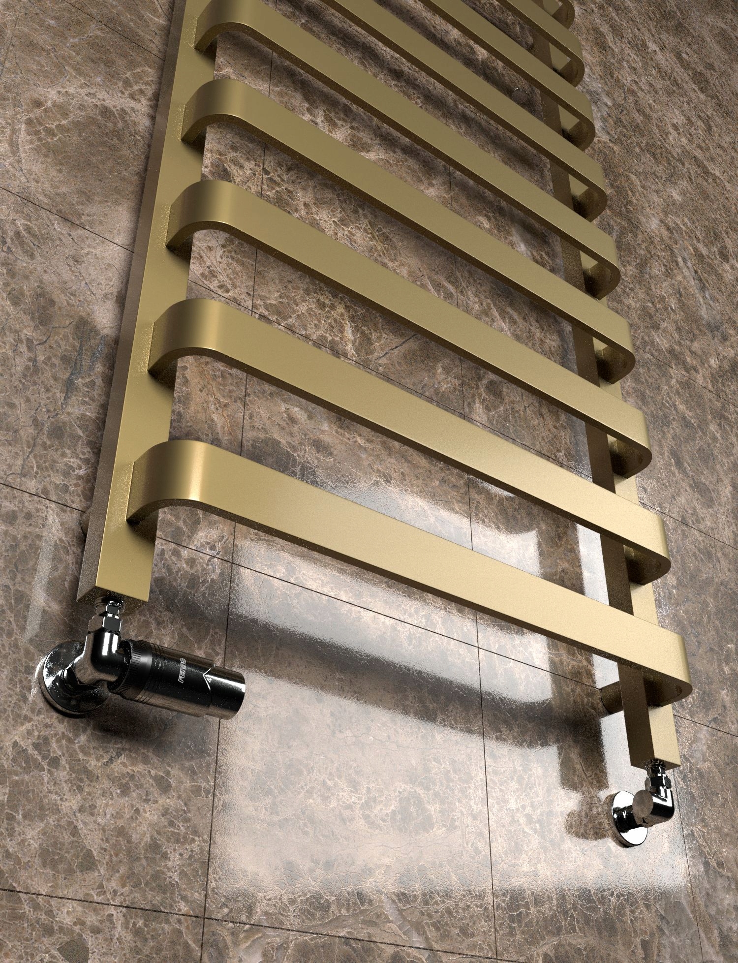 GRZEJNIK ŁAZIENKOWY PANDORA 100/50 JASNY ANTYK