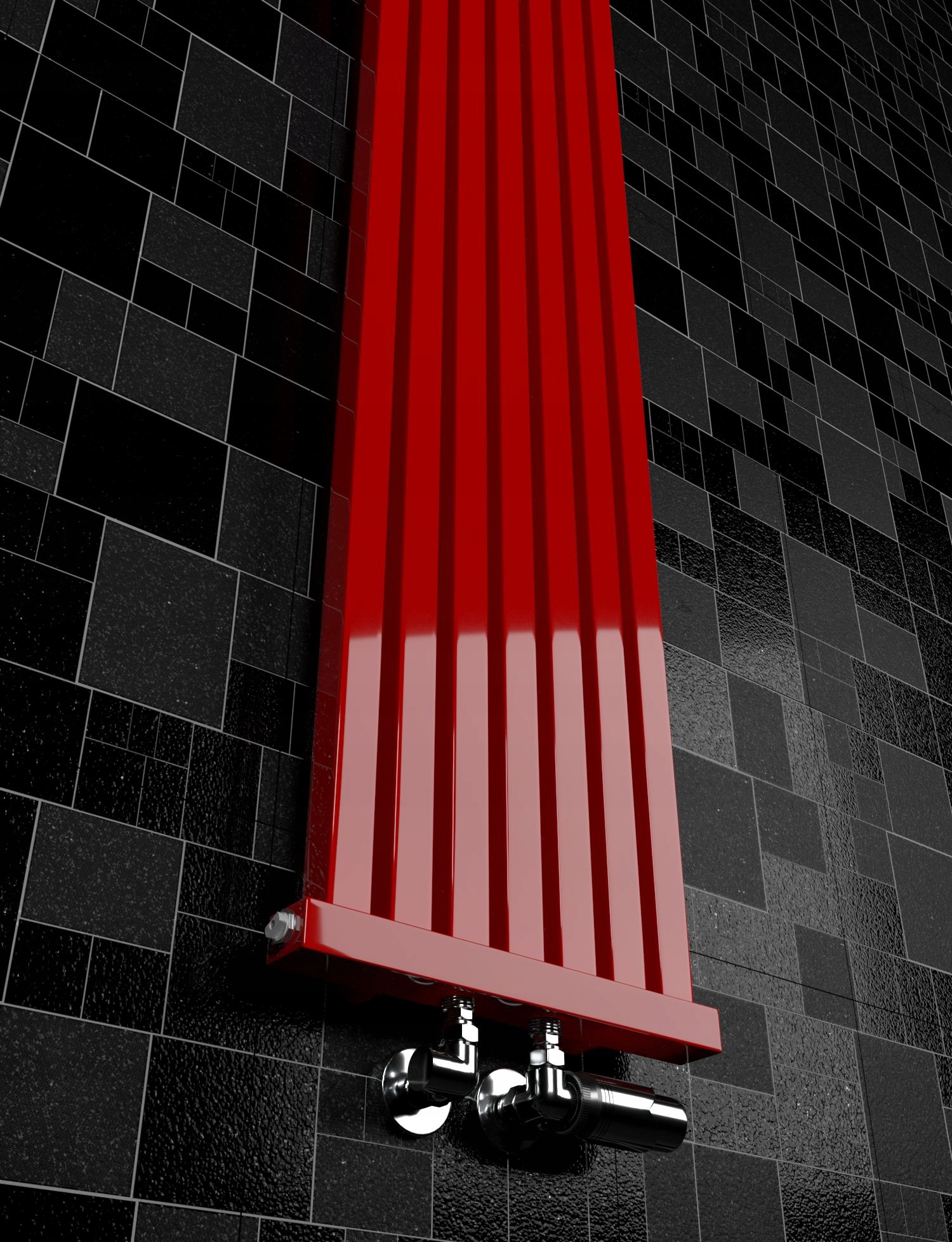 Grzejnik dekoracyjny RADIATOR 140x32 CZERWONY