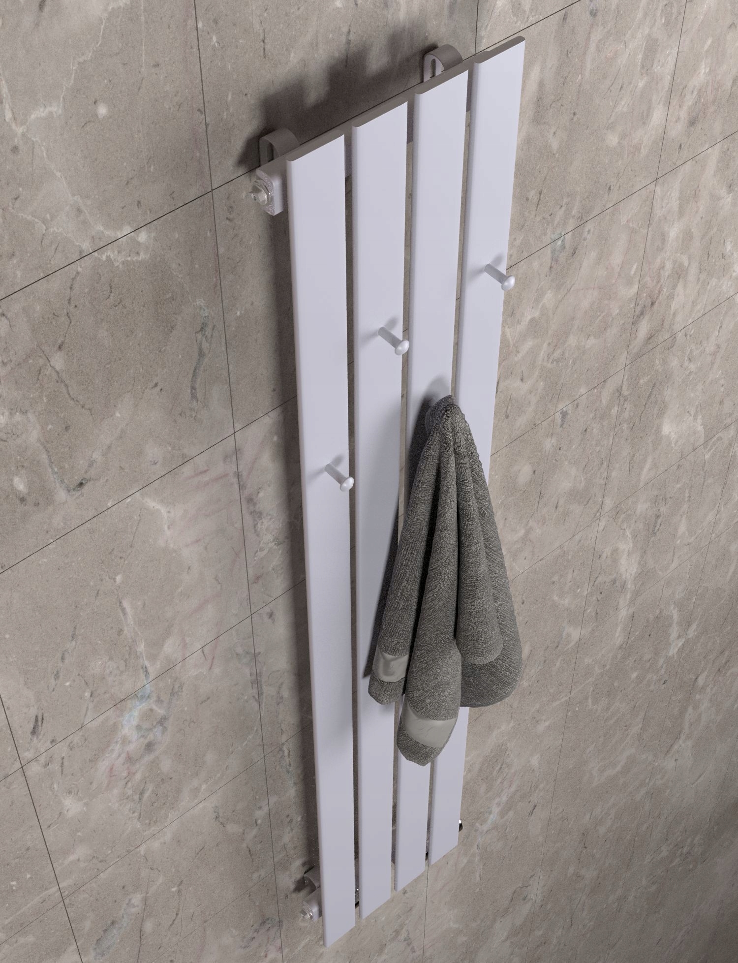 GRZEJNIK DEKORACYJNY BELLOHOOK 160x30 SZARY