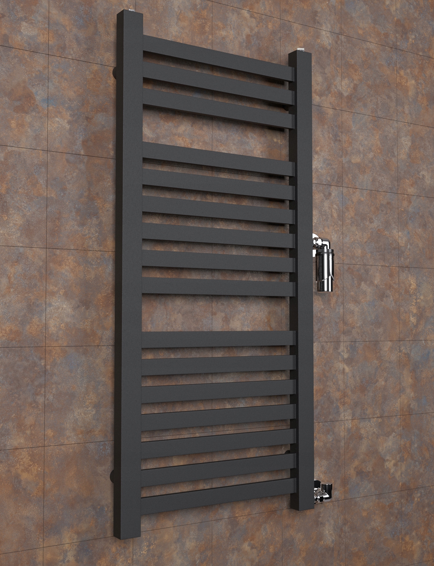 Grzejnik łazienkowy MultiPRO 950x440 CZARNY STR