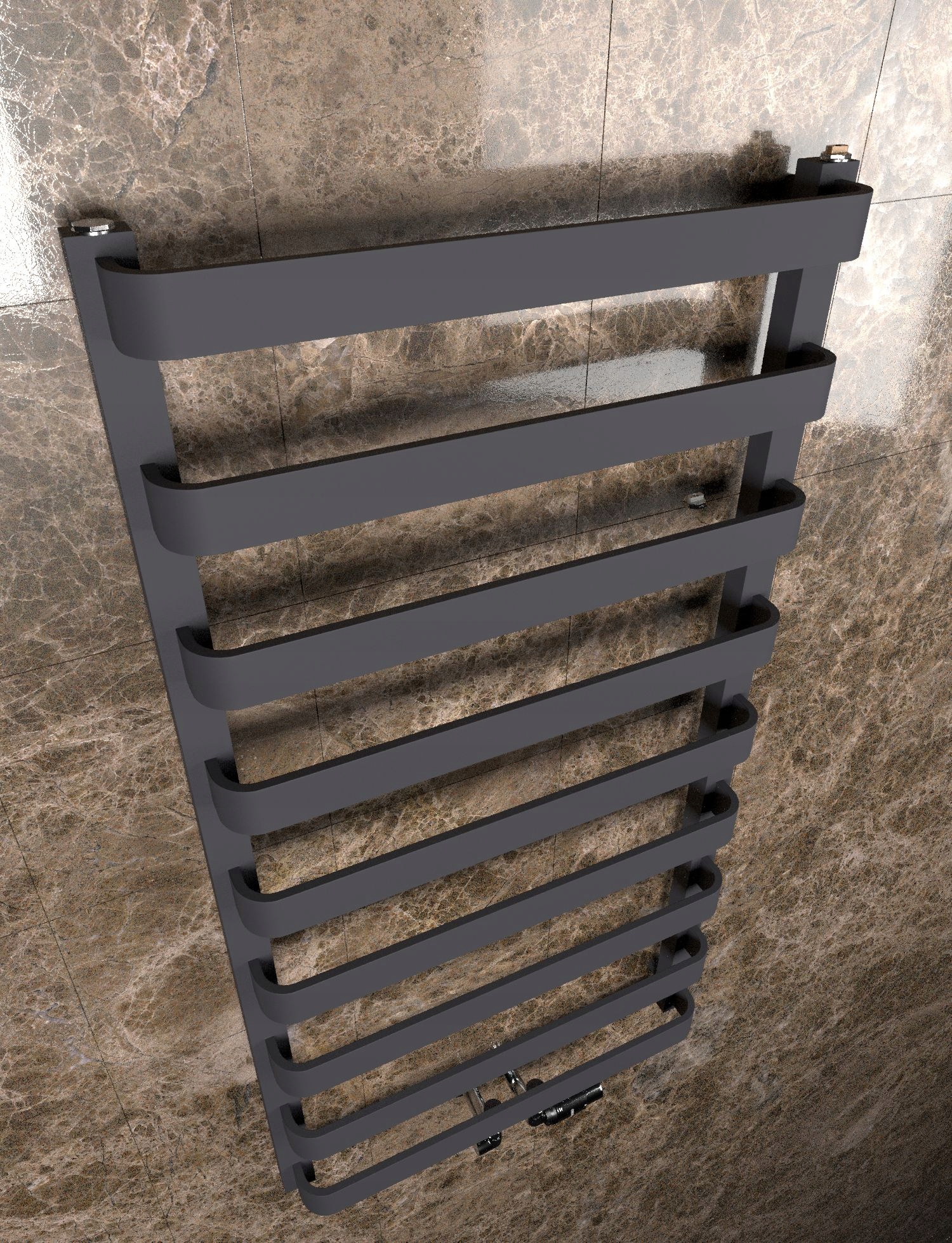 GRZEJNIK ŁAZIENKOWY PANDORA-MID 70/50 GRAFIT