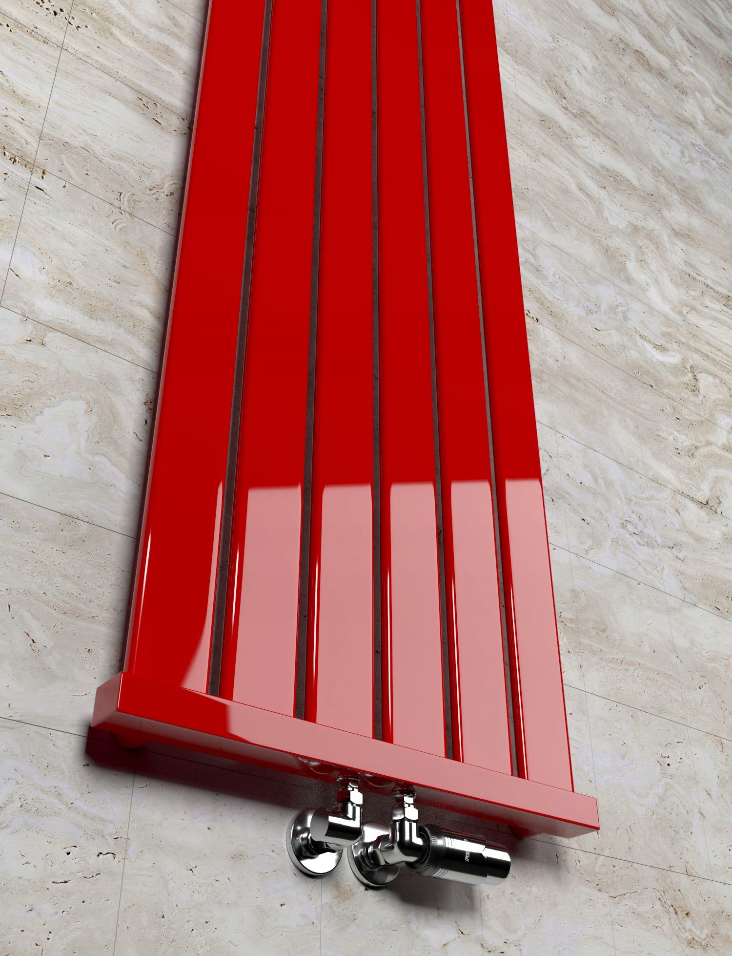 Grzejnik dekoracyjny LOTUS 160x61 CZERWONY