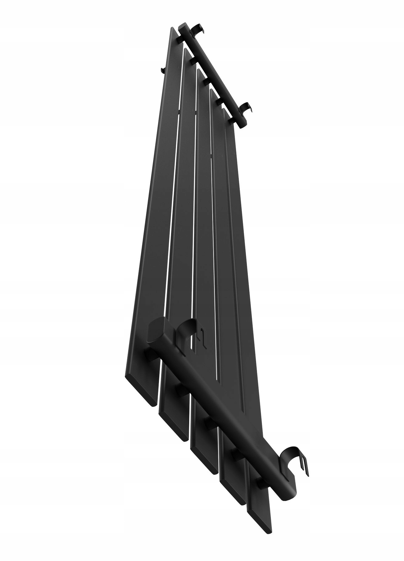 GRZEJNIK DEKORACYJNY BELLOHOOK 180x38 CZARNY MAT