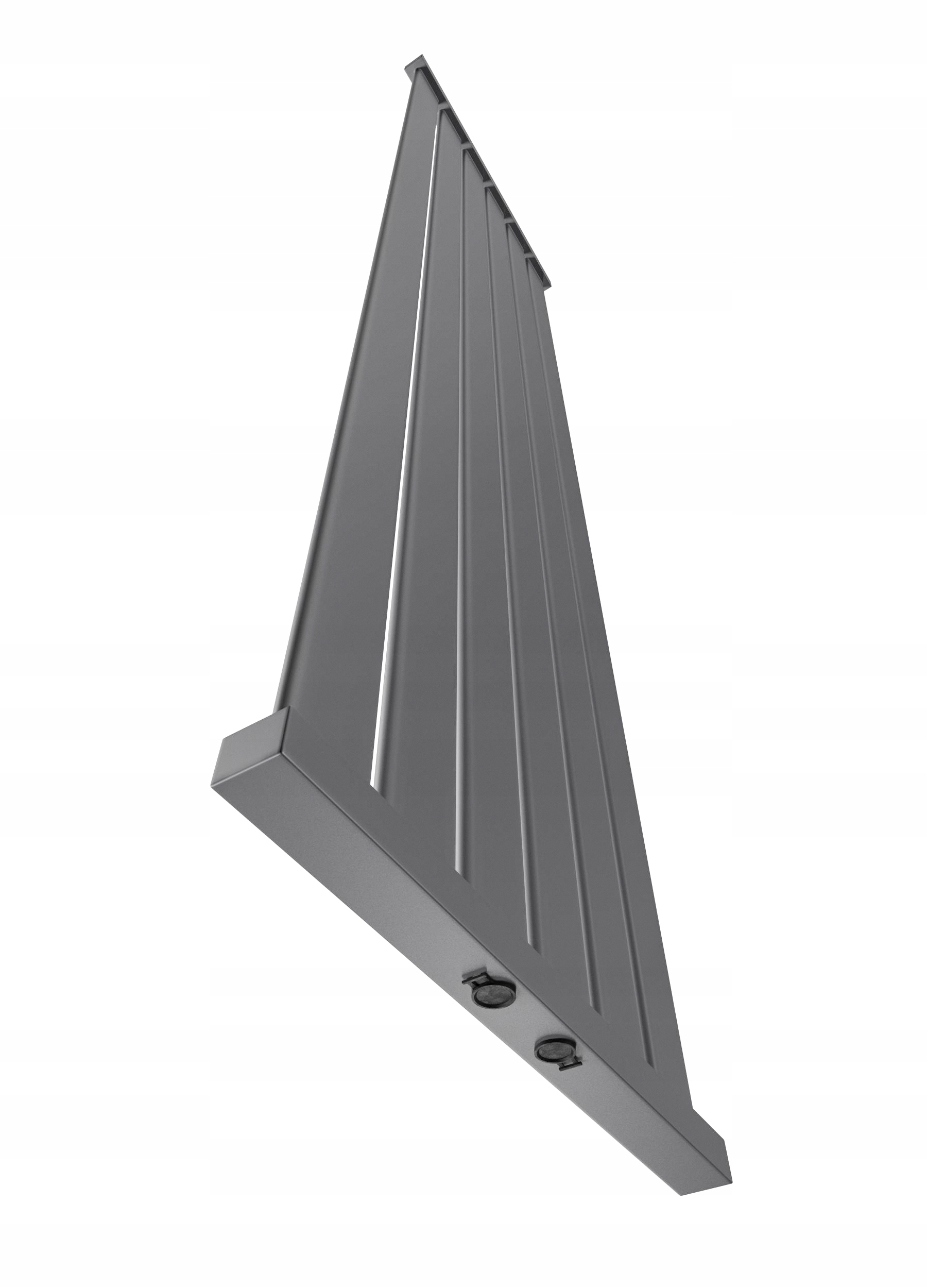 Grzejnik dekoracyjny LOTUS 140x61 SREBRNY 4 LUTY