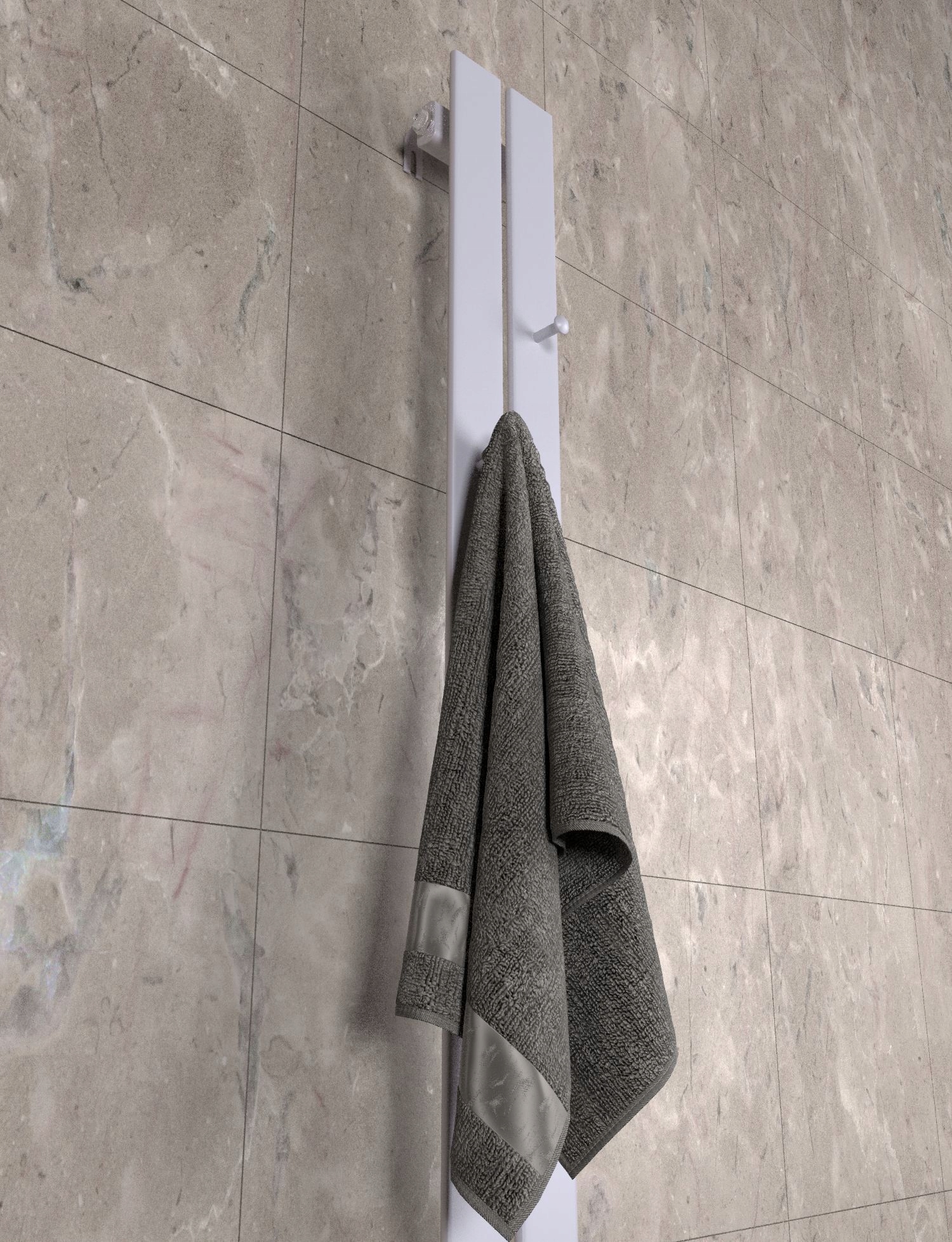 GRZEJNIK DEKORACYJNY BELLOHOOK 180x15 SZARY