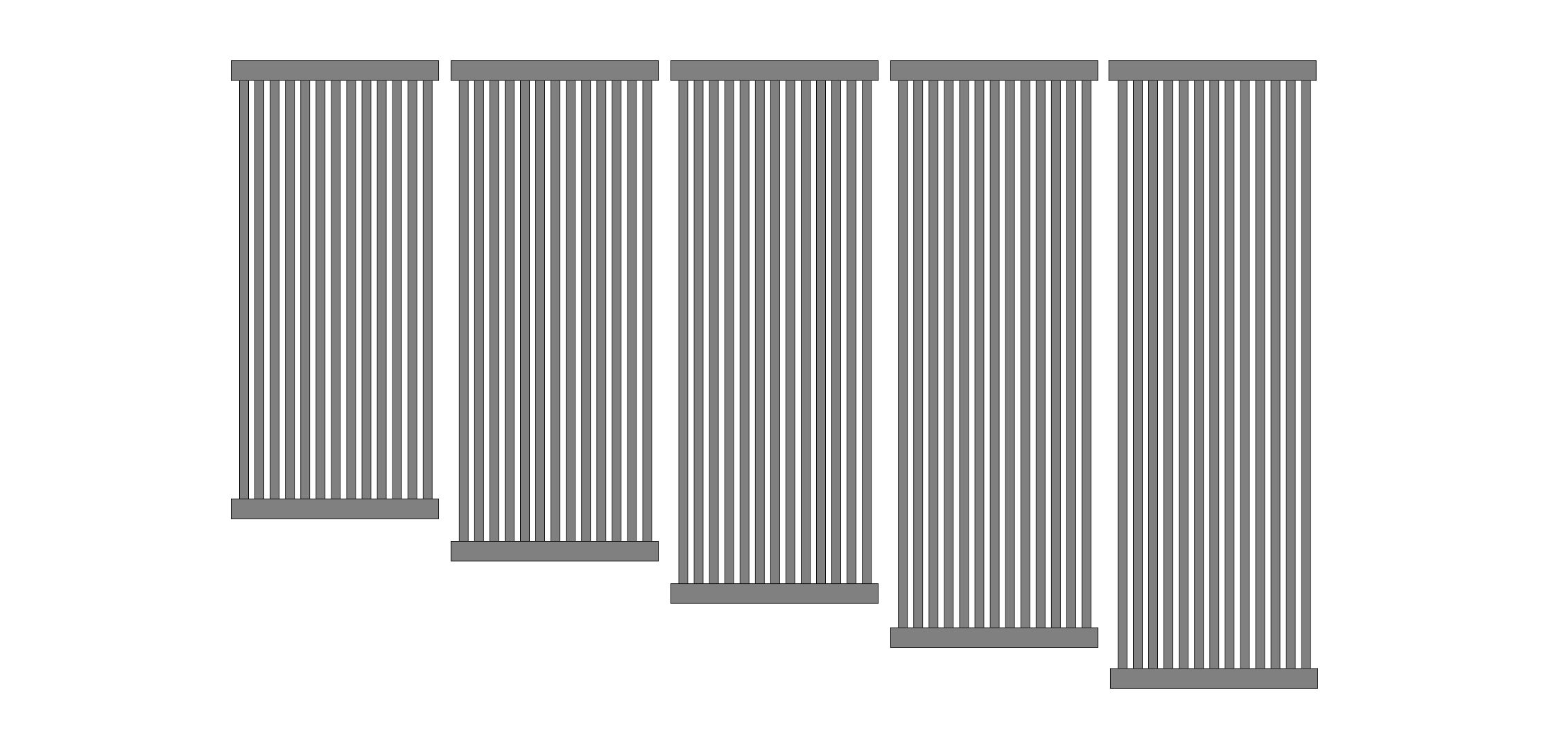 Grzejnik dekoracyjny RADIATOR 160x61 CZARNY POŁYSK