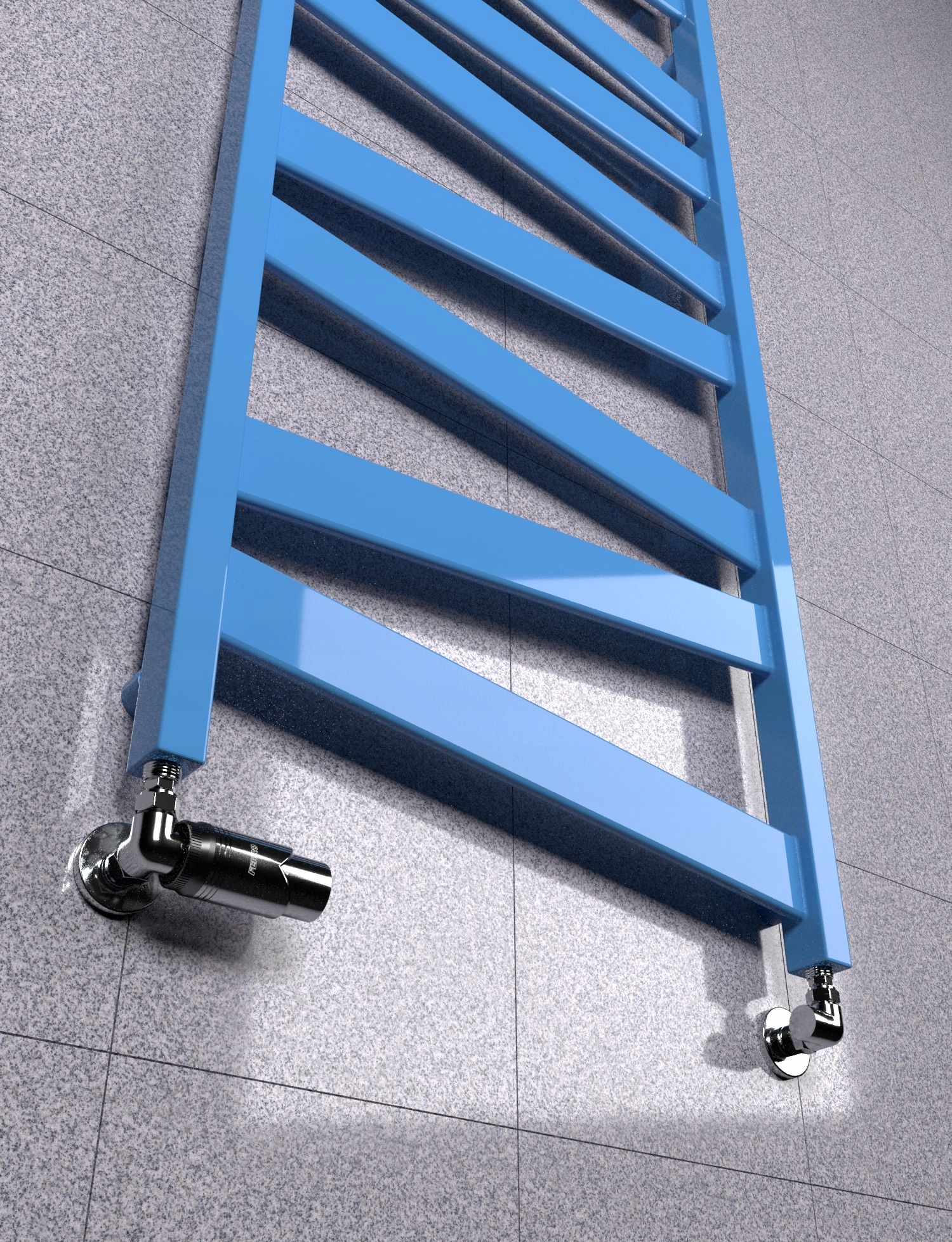 GRZEJNIK ŁAZIENKOWY INTRO 620/540 NIEBIESKI