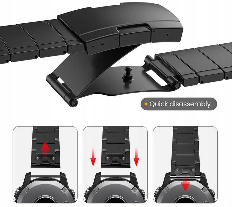 PASEK TYTANOWY DO GARMIN FENIX SOLAR 5X PLUS 6X PRO 7X SAPPHIRE Mk2 TACTIX