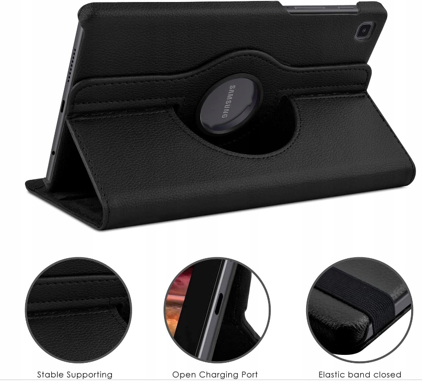 ETUI SKÓRZANE DO SAMSUNG GALAXY TAB A7 LITE T220 T225 + RYSIK