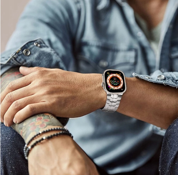 BRANSOLETKA PASEK DO APPLE WATCH ULTRA 49MM +SZKŁO