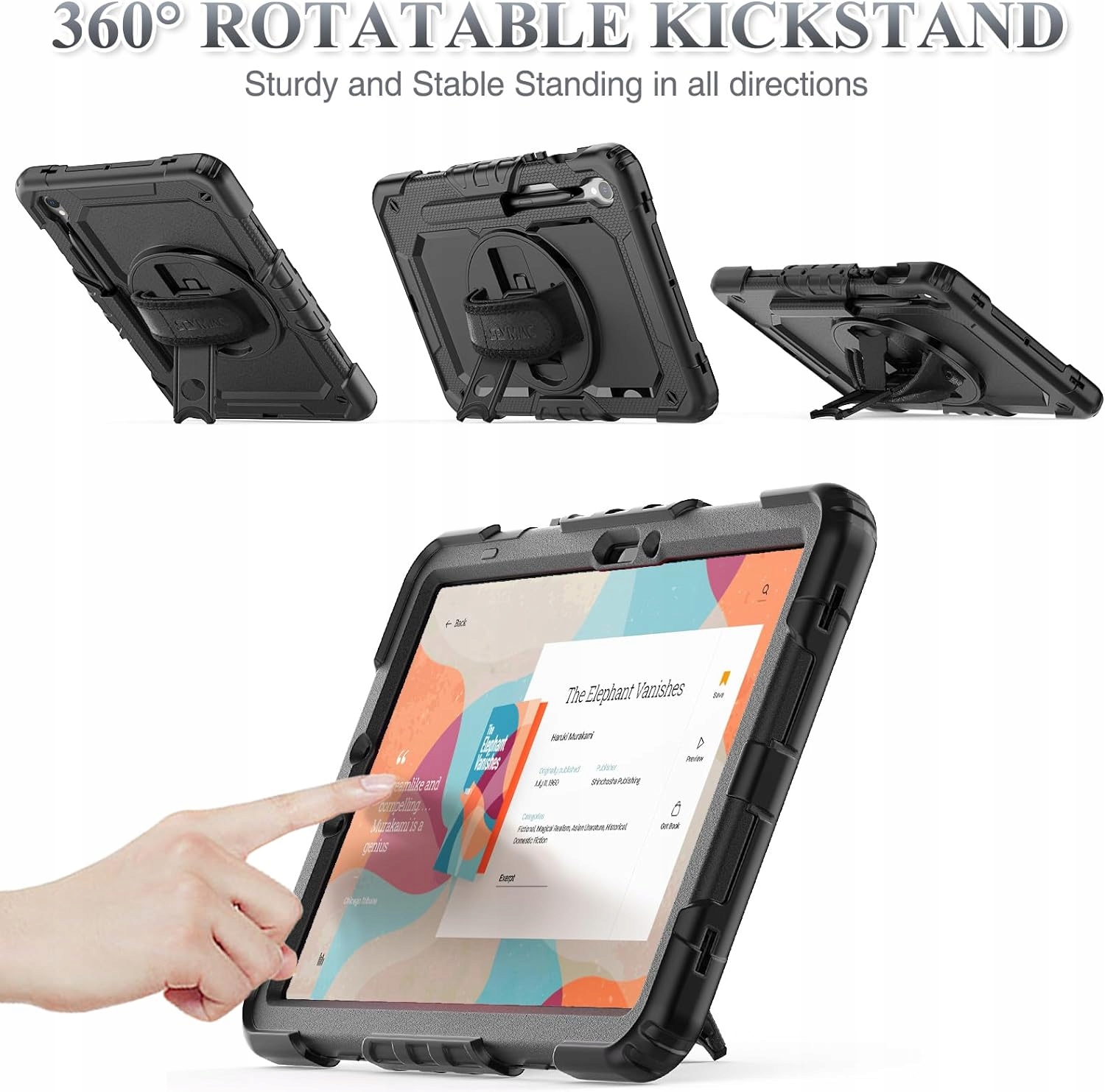 ETUI PANC DO SAMSUNG GALAXY TAB S9 PLUS S9+ X810 X816B 12.4 + SZKŁO + RYSIK