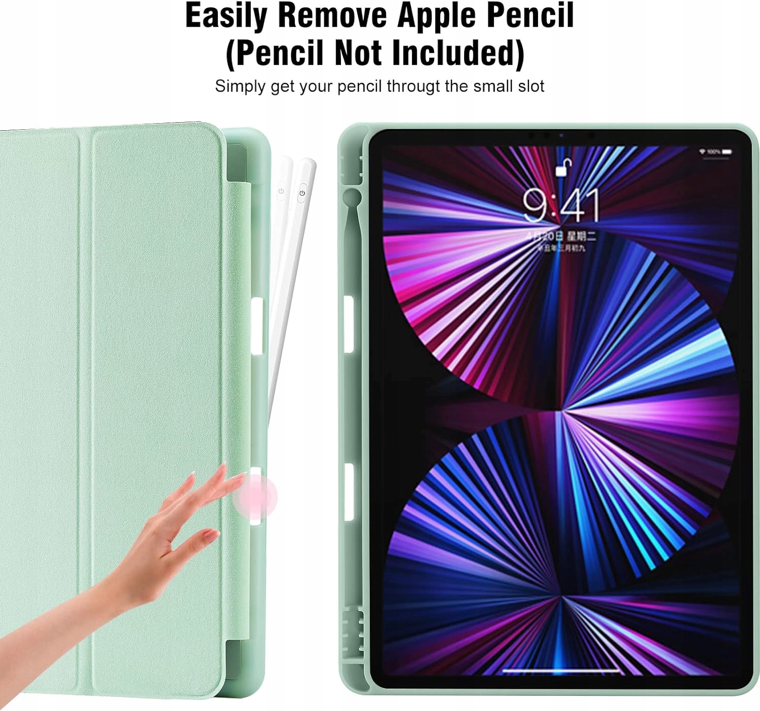 ETUI S-PENCIL DO APPLE iPad Air 3 10.5 + RYSIK POJEMNOŚCIOWY