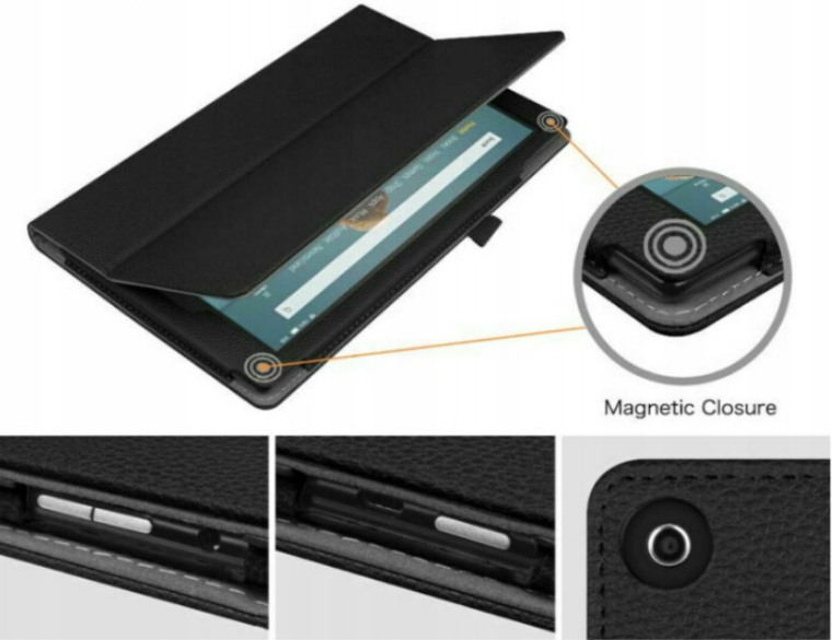 ETUI SKÓRZANE DO HUAWEI MATEPAD T10 T10S + SZKŁO