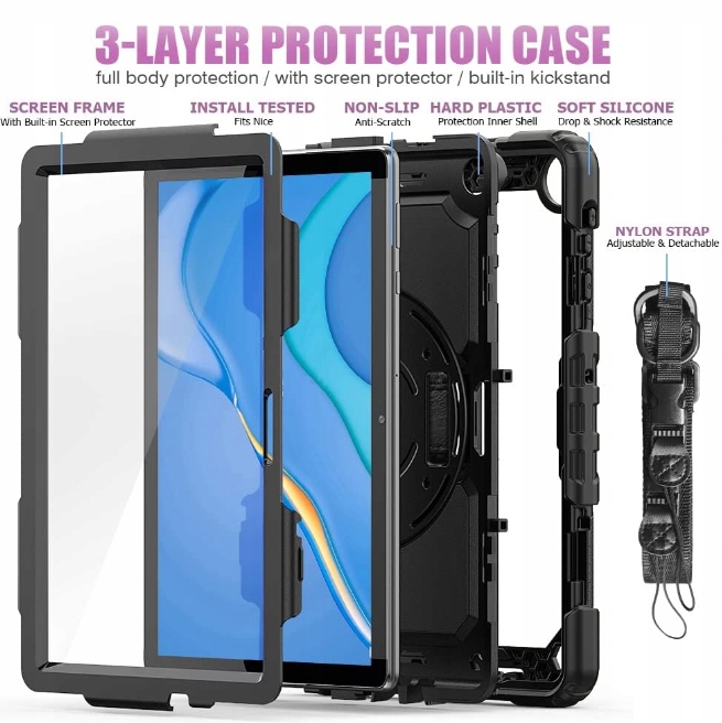 ETUI PANCERNE DO HUAWEI MATEPAD T10 T10S + SZKŁO