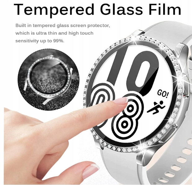 SZKŁO + ETUI 2w1 DO SAMSUNG GALAXY WATCH 4/5 40mm