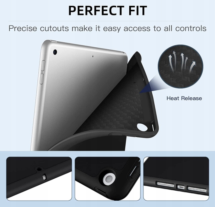 ETUI S-PENCIL DO APPLE iPad 10.2 9 GEN 2021 + SZKŁO HARTOWANE + RYSIK