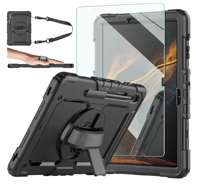 ETUI GALAXY TAB S7+ S7 FE / S8+ PLUS 12.4 + SZKŁO