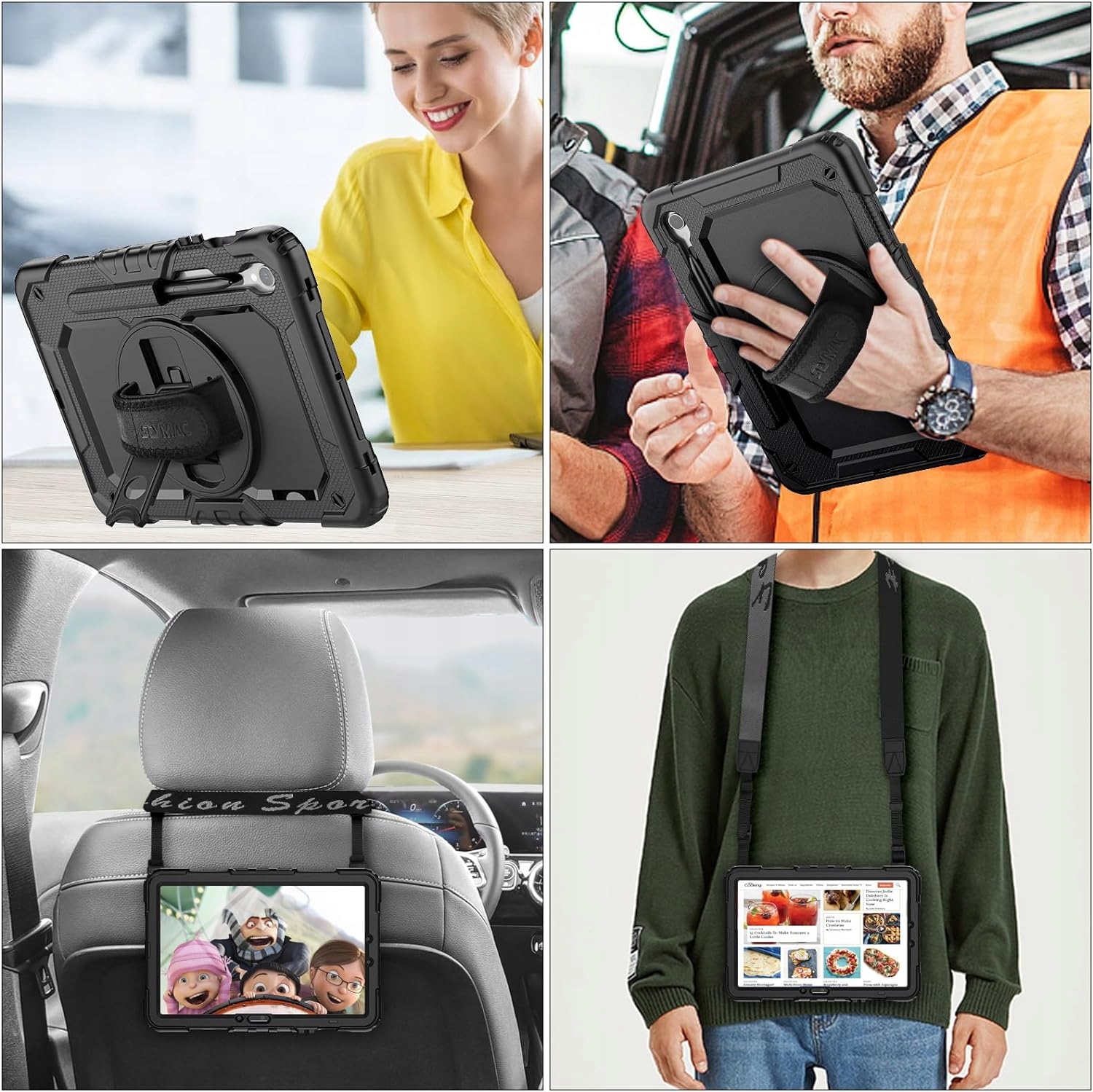 ETUI PANC DO SAMSUNG GALAXY TAB S9 PLUS S9+ X810 X816B 12.4 + SZKŁO + RYSIK