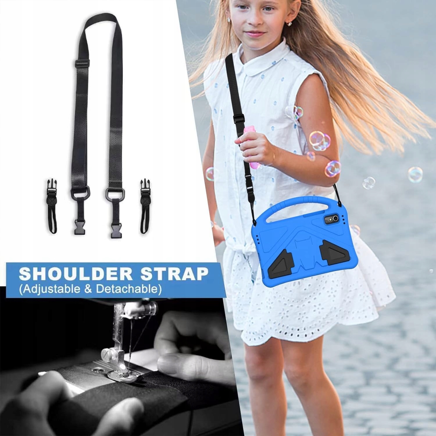 ETUI Z PASKIEM DO LENOVO TAB M9 9" TB310XU TB310FU 2023r. + SZKŁO + RYSIK