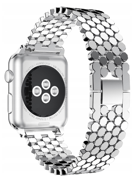 BRANSOLETKA PASEK DO APPLE WATCH 42/44/45/SE SZKŁO
