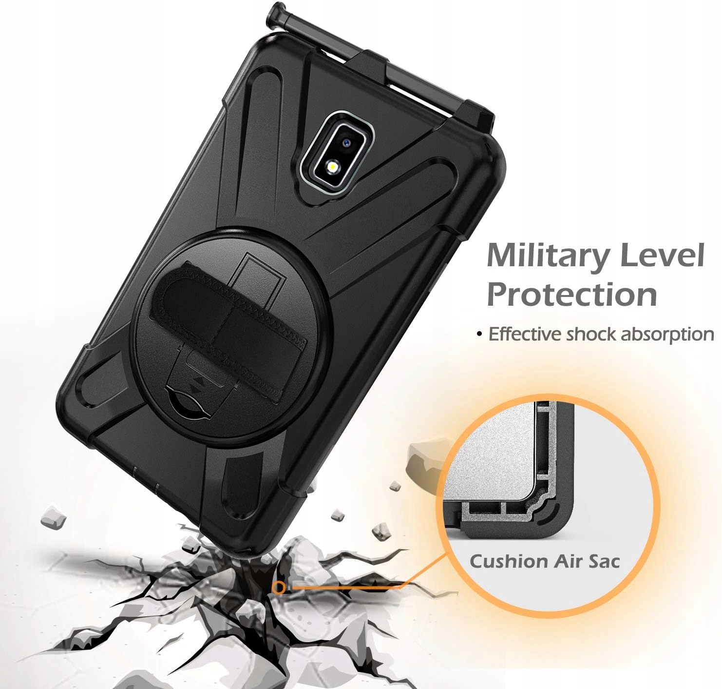 ETUI ARMOR CASE DO SAMSUNG TAB ACTIVE 2 8.0 T390 T395 + RYSIK