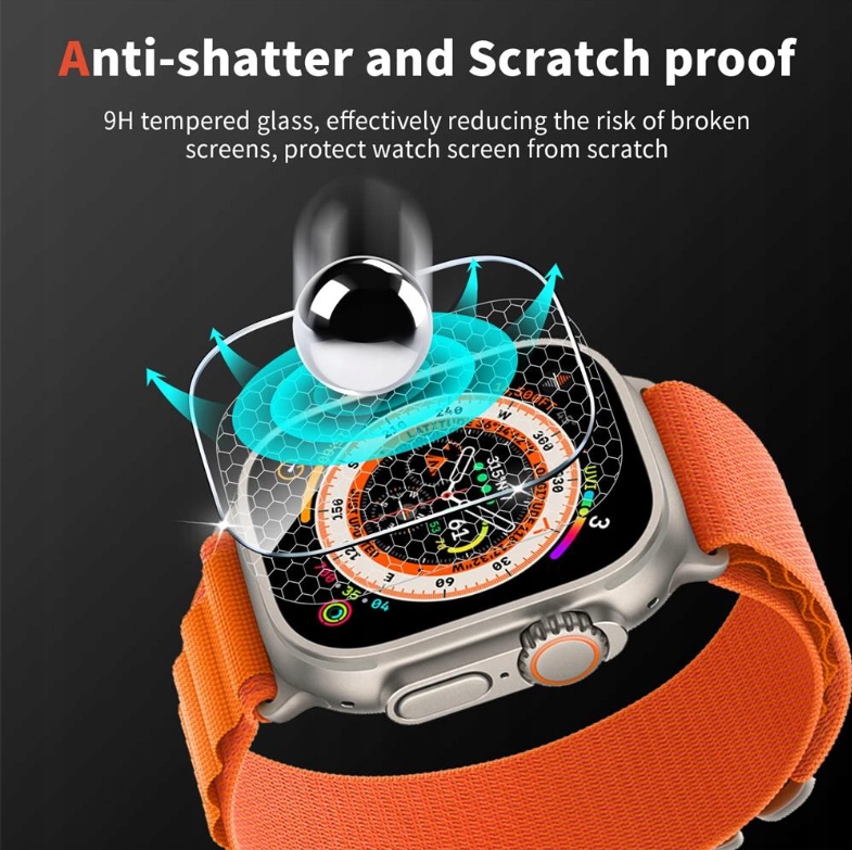 2x SZKŁO HARTOWANE 9H DO APPLE WATCH ULTRA 49MM