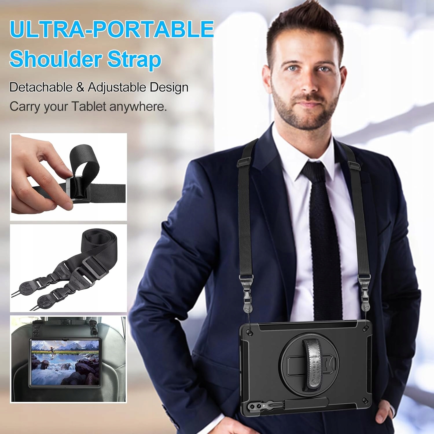 ETUI ARMOR CASE DO SAMSUNG GALAXY TAB S9 11 SM-X710 X716 + SZKŁO + RYSIK