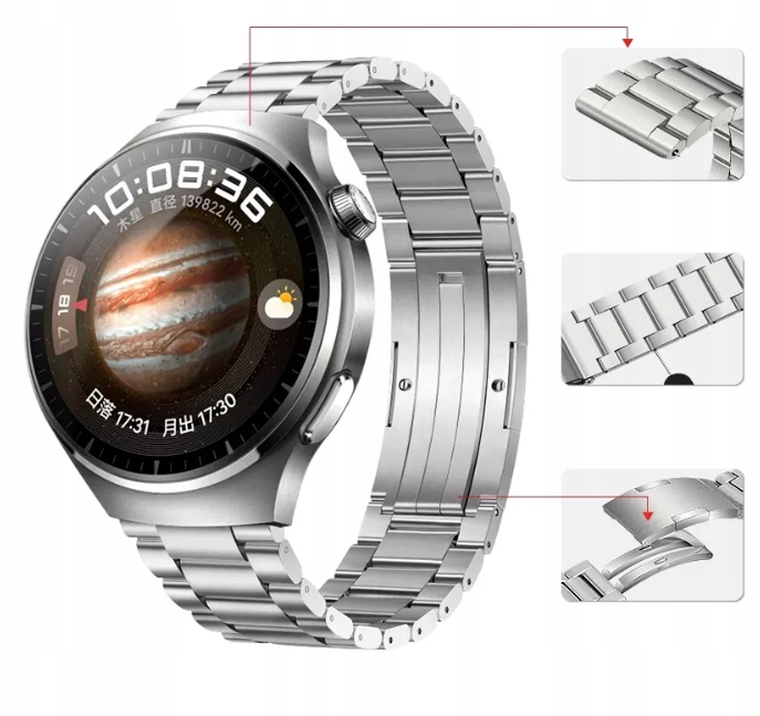 PASEK TYTANOWY DO HUAWEI WATCH 4 PRO