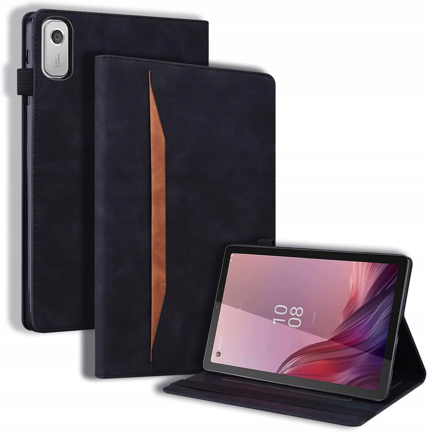 ETUI CARD SKÓRZANE DO LENOVO TAB M9 9" TB310XU TB310FU 2023 + RYSIK