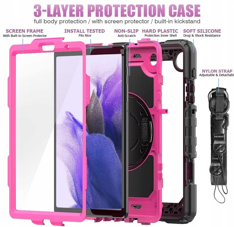 ETUI SAMSUNG GALAXY A7 LITE 8.7 T220 T225 + SZKŁO