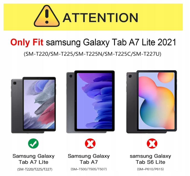ETUI PANCERNE SAMSUNG A7 LITE 8.7 T220 T225 +SZKŁO