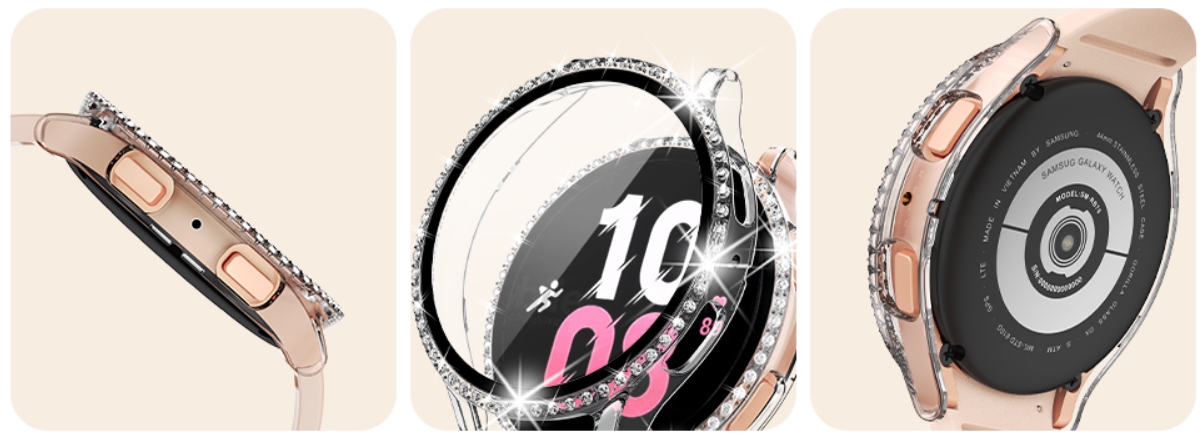 ETUI + SZKŁO 2w1 DO SAMSUNG GALAXY WATCH 4 5 40mm