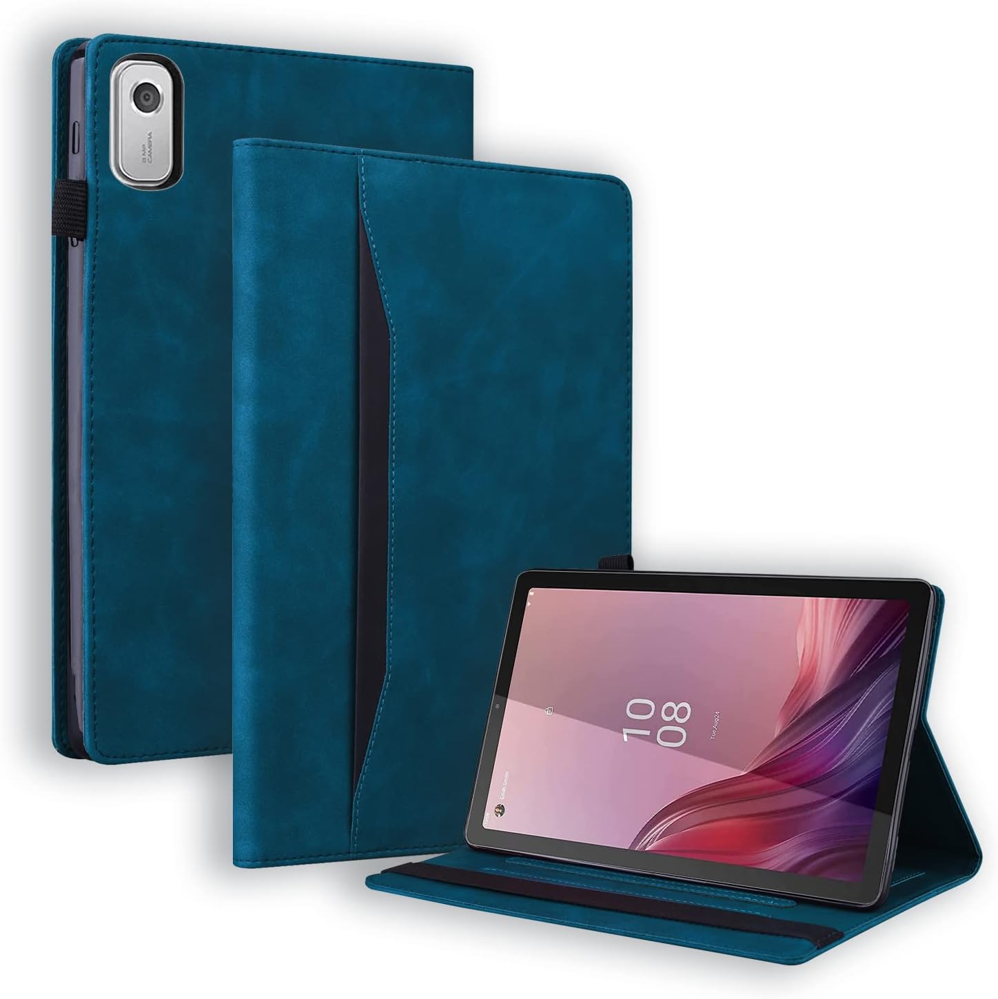 ETUI CARD SKÓRZANE DO LENOVO TAB M9 9" TB310XU TB310FU 2023r + RYSIK