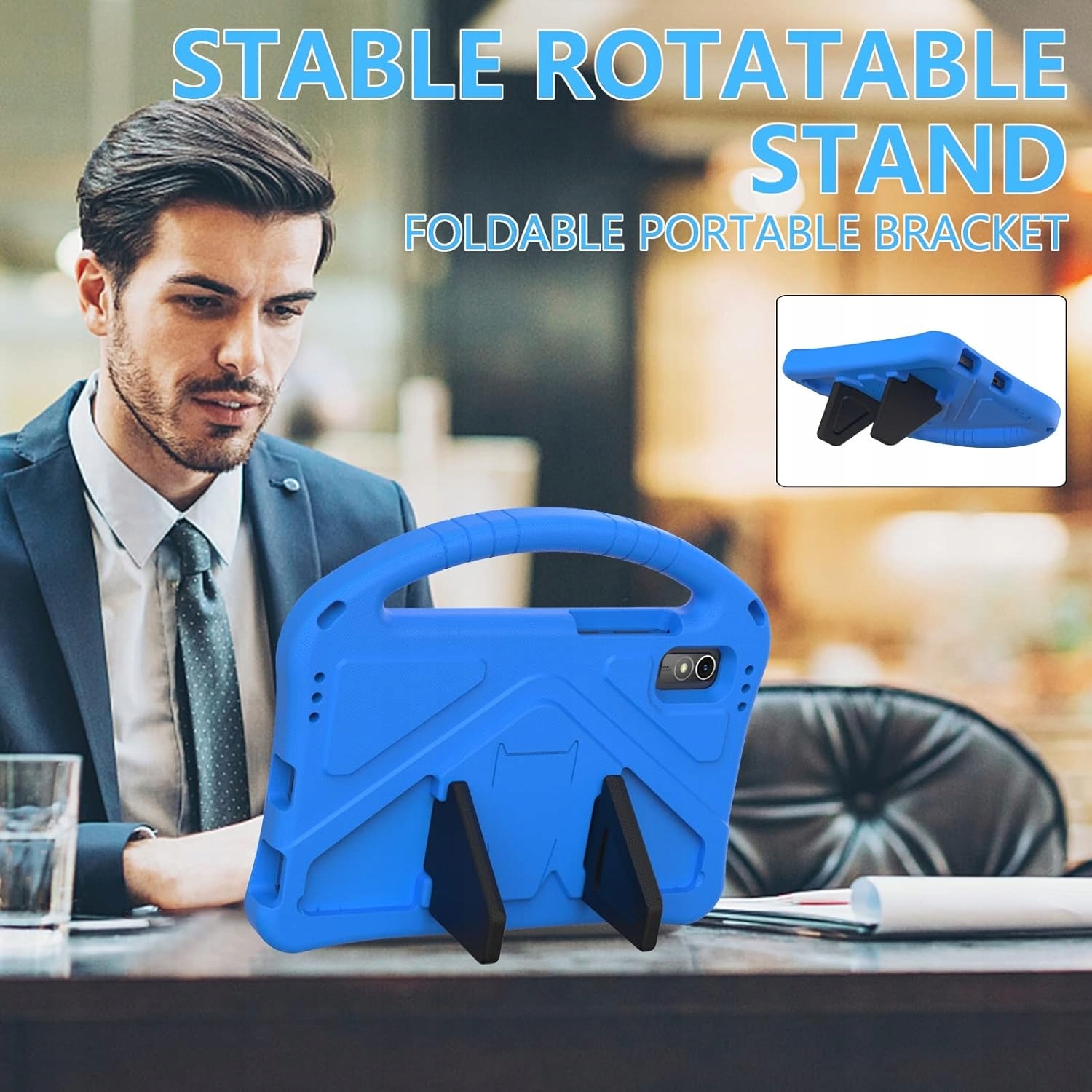 ETUI Z PASKIEM DO LENOVO TAB M9 9" TB310XU TB310FU 2023r. + SZKŁO + RYSIK