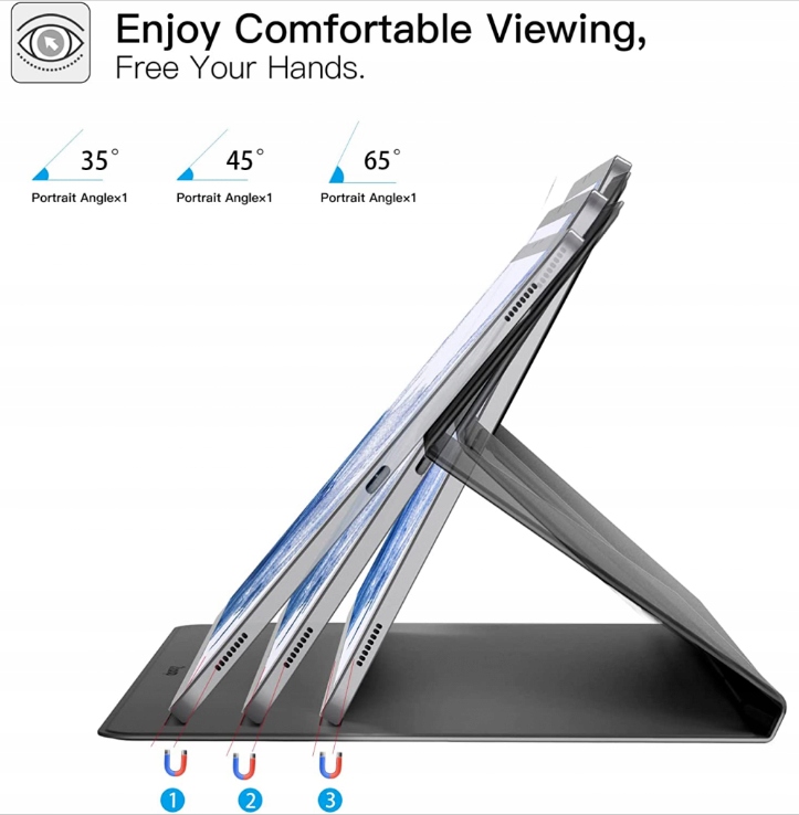 ETUI GALAXY TAB S7+ S7 FE / S8+ PLUS 12.4 + SZKŁO